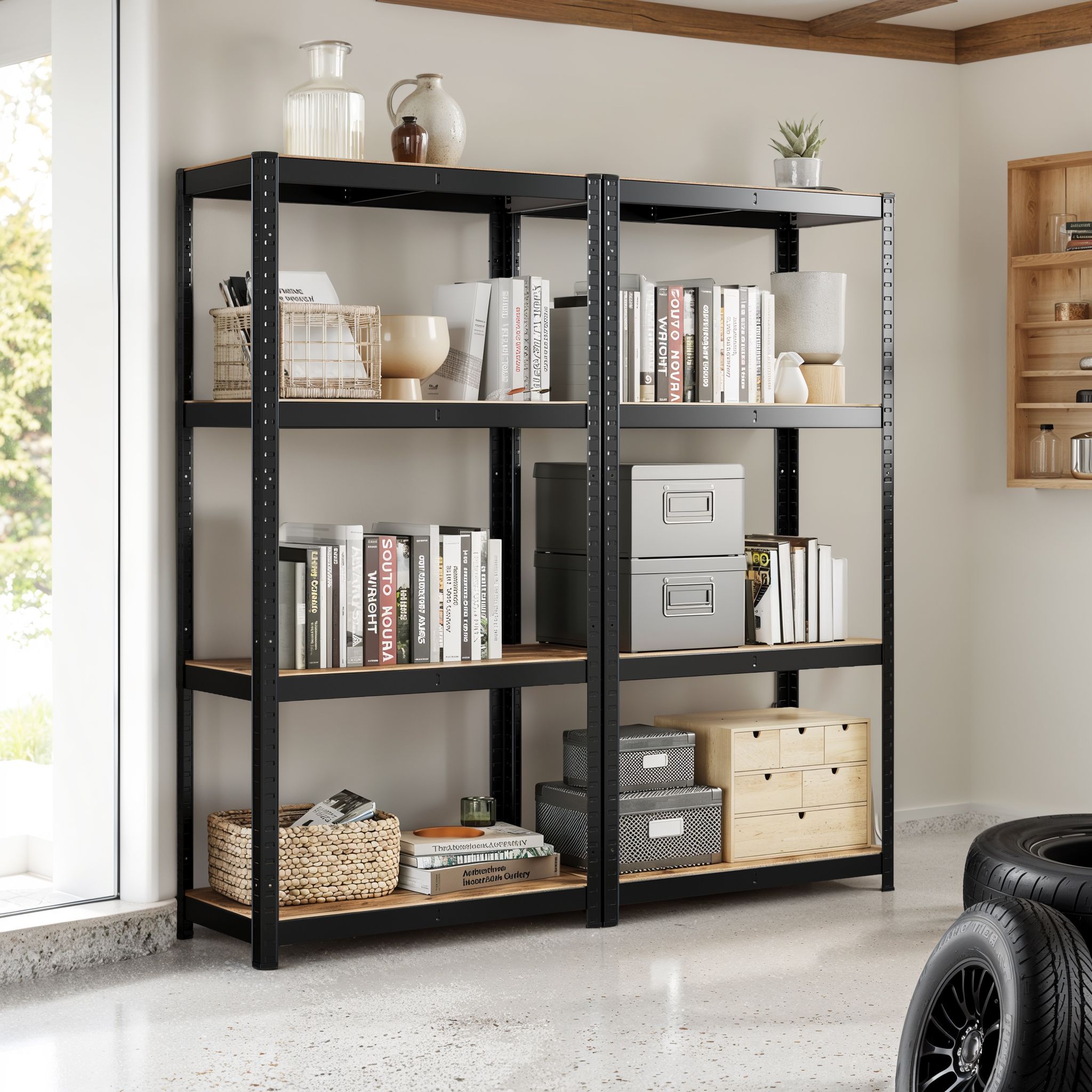 Püstine riiul, raamaturiiul, laoriiul