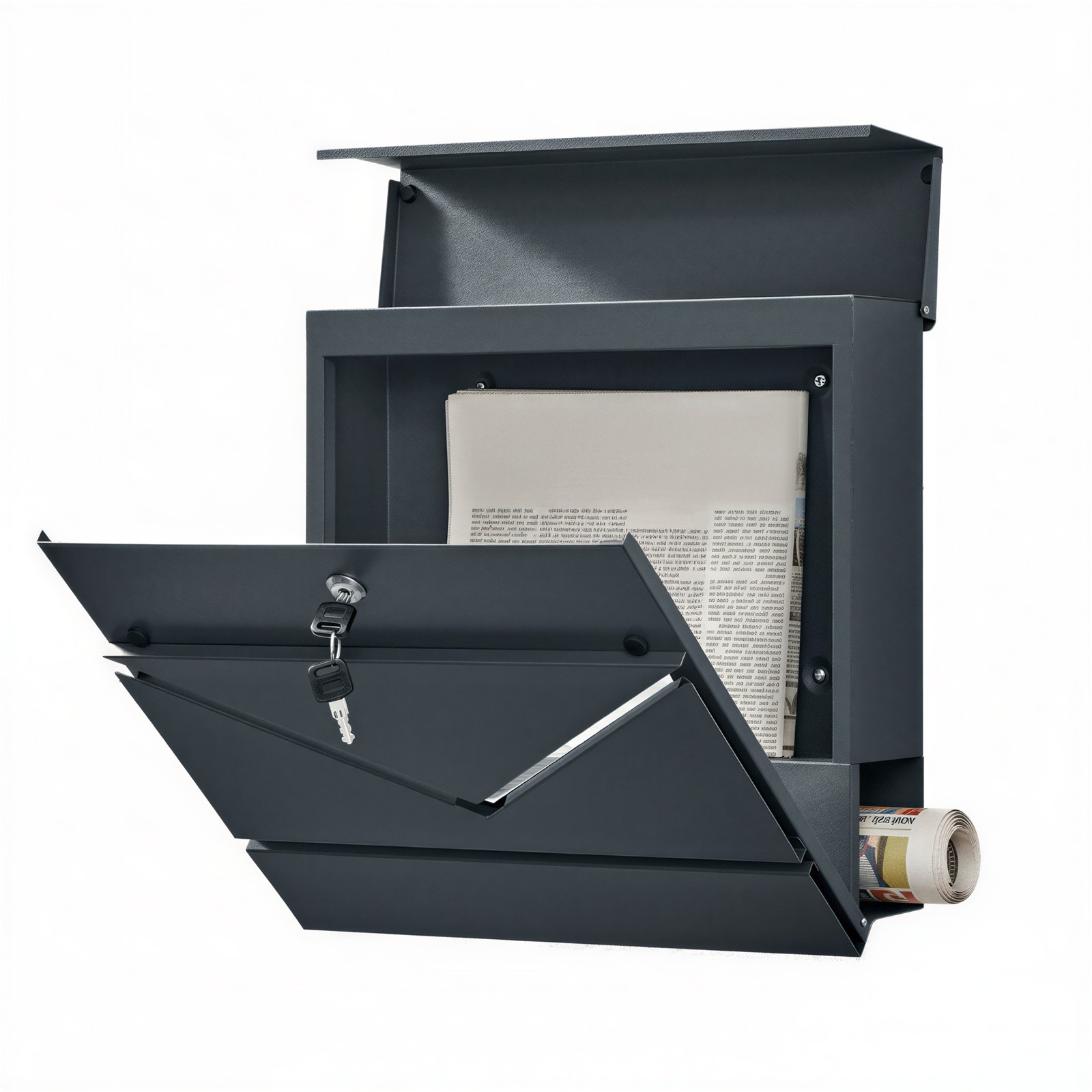 Moodne postkast, ajalehekastiga postkast, vaateaken