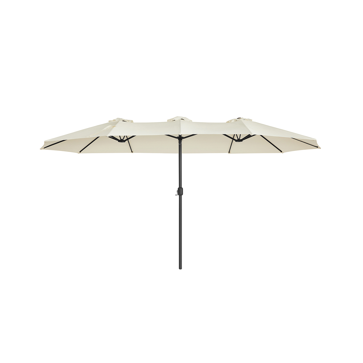 Topelt päikesevari vändaga