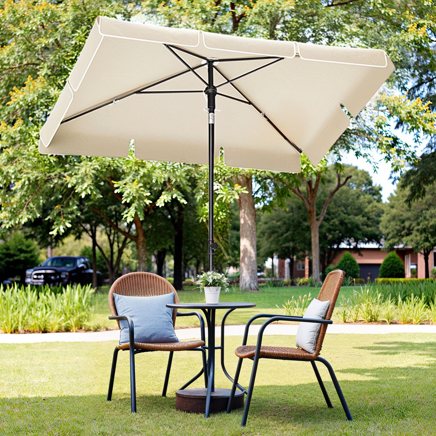 Päikesevari 230 x 150 cm, rõduvari UPF 50+, päikesekaitse