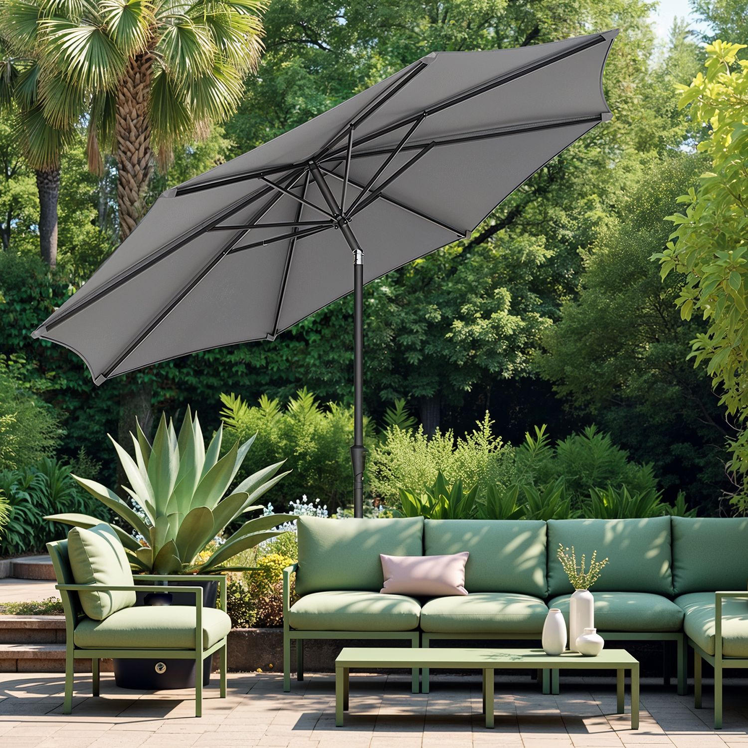 Päikesevari 340 cm, UPF 50+, rannavari