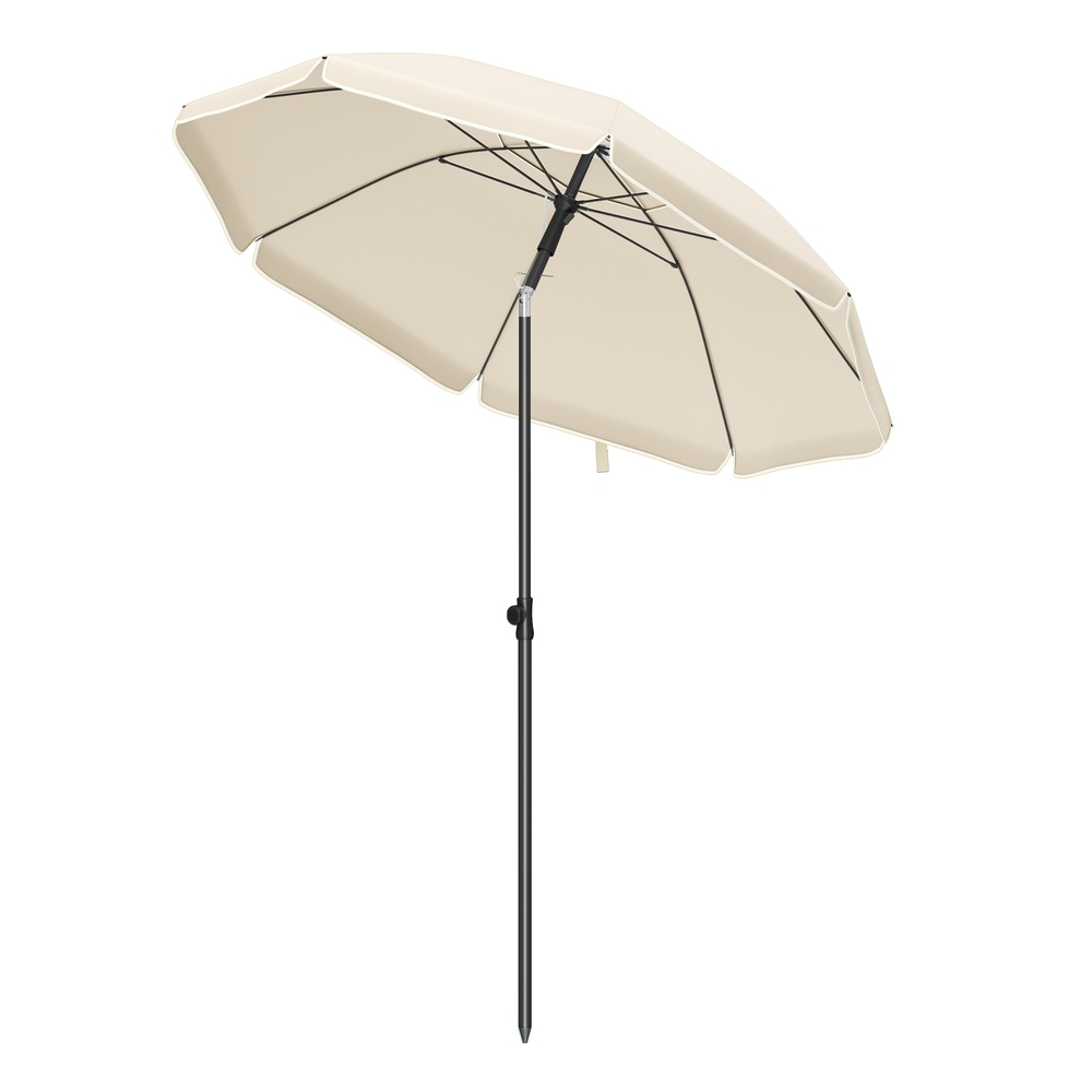 Kõrguse reguleerimisega rannavari, UV-kaitsega UPF 50+, päikesesirm kandekotiga