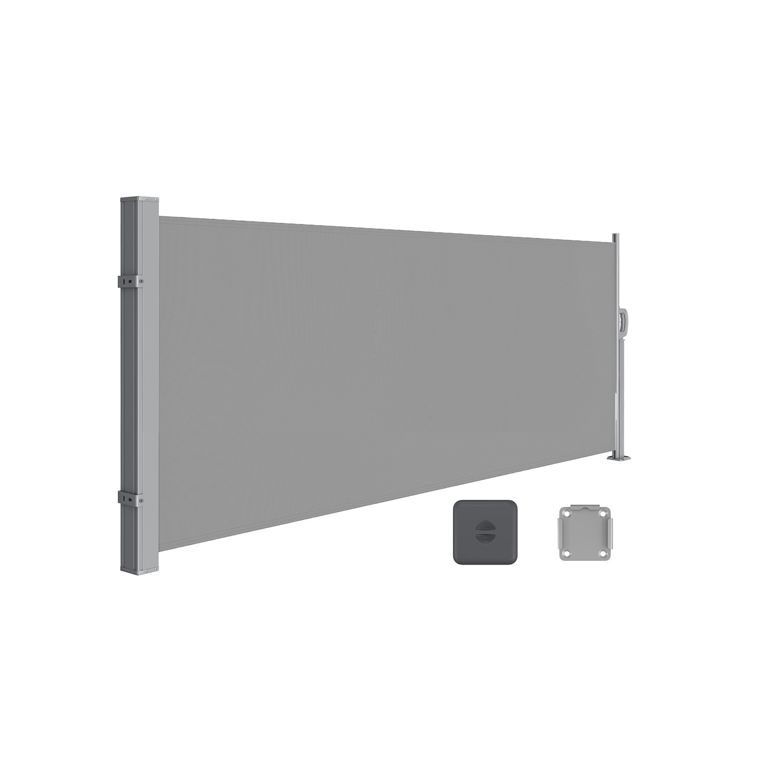 Külgmarkiis teraskassetiga roostekindel väljatõmmatav 140 x 300 cm nähtavus- ja päikesekaitse