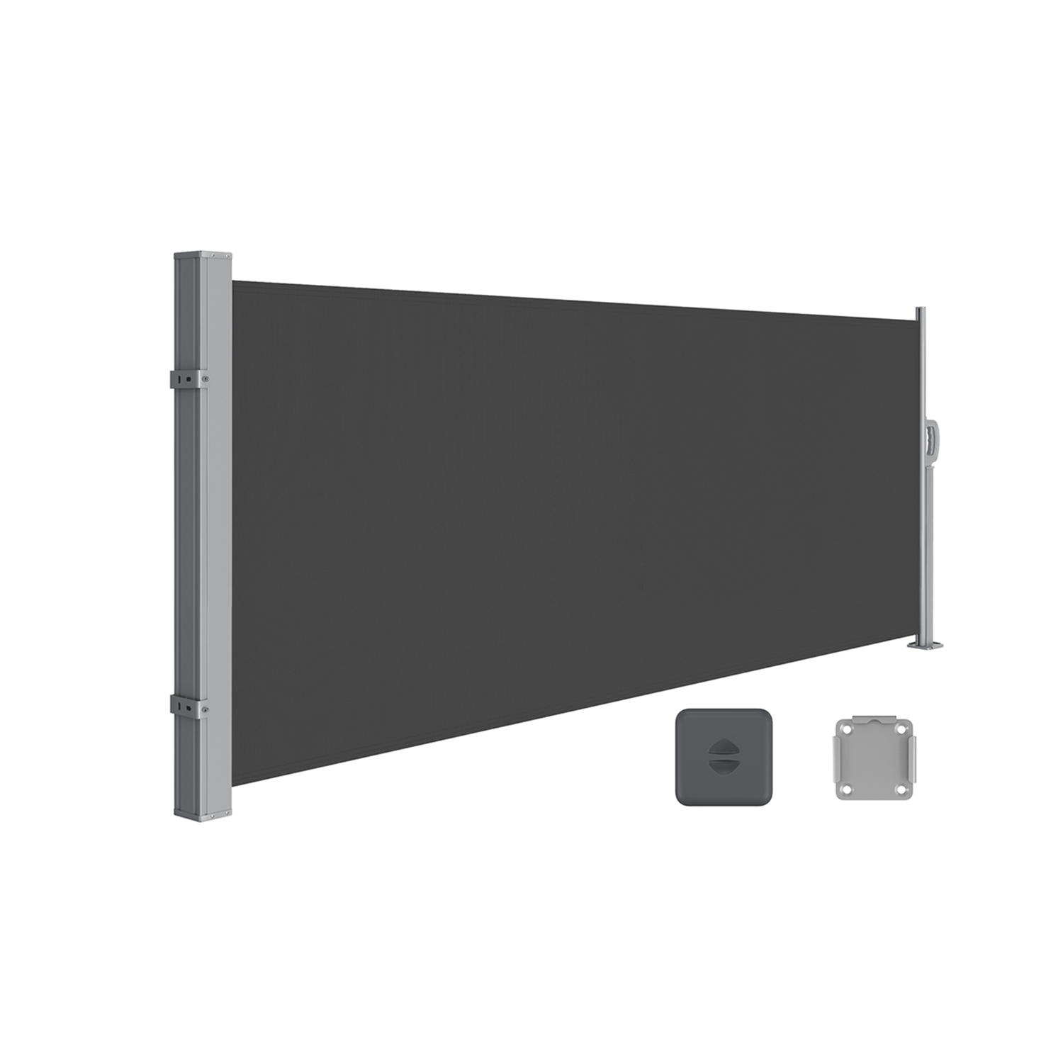 Teraskastiga külgmarkiis, roostekindel ja pikendatav