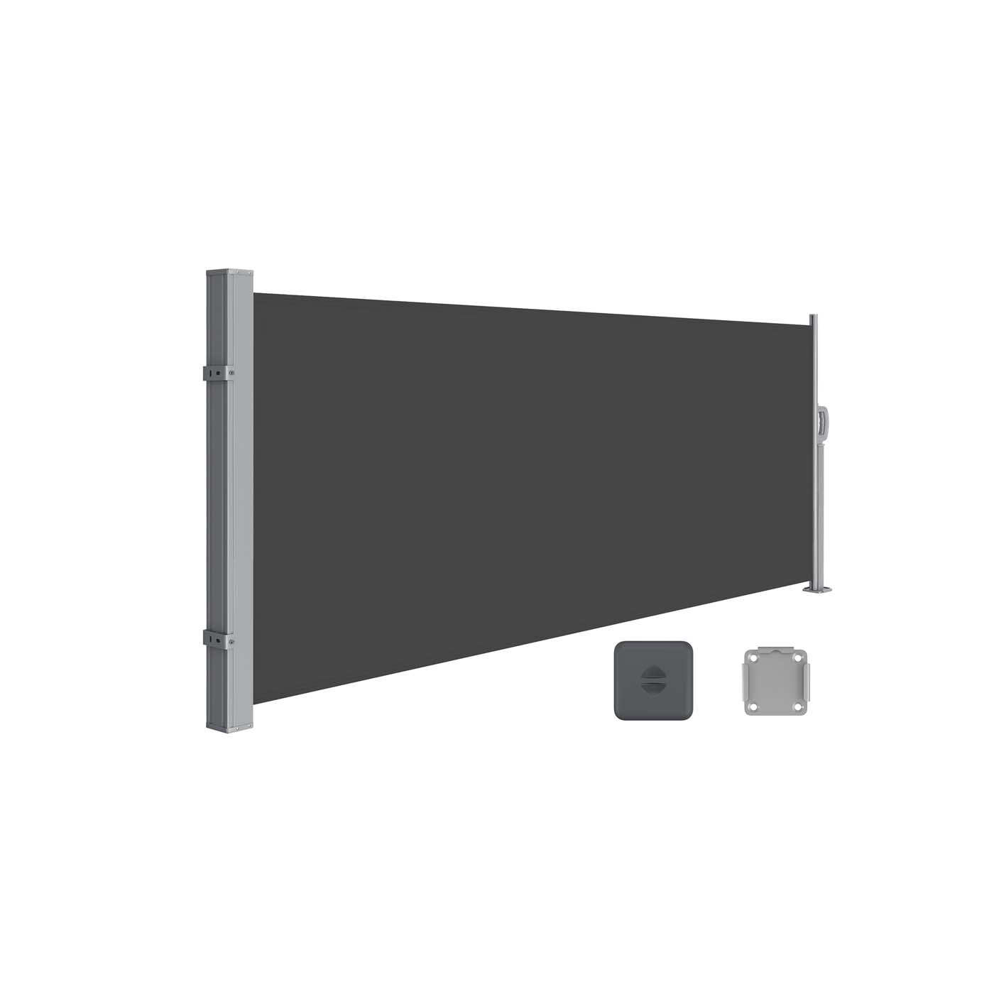 Külgmarkiis teraskassetiga roostekindel väljatõmmatav 140 x 300 cm nähtavus- ja päikesekaitse