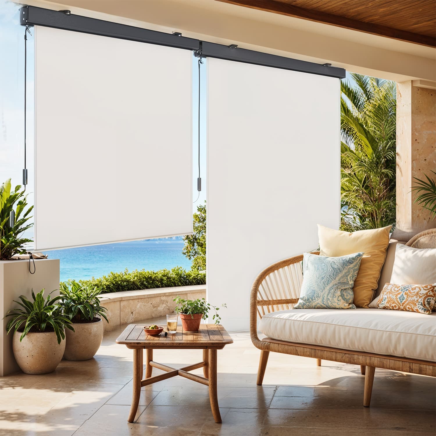 Vertikaalne markiis, väljatõmmatav, 2