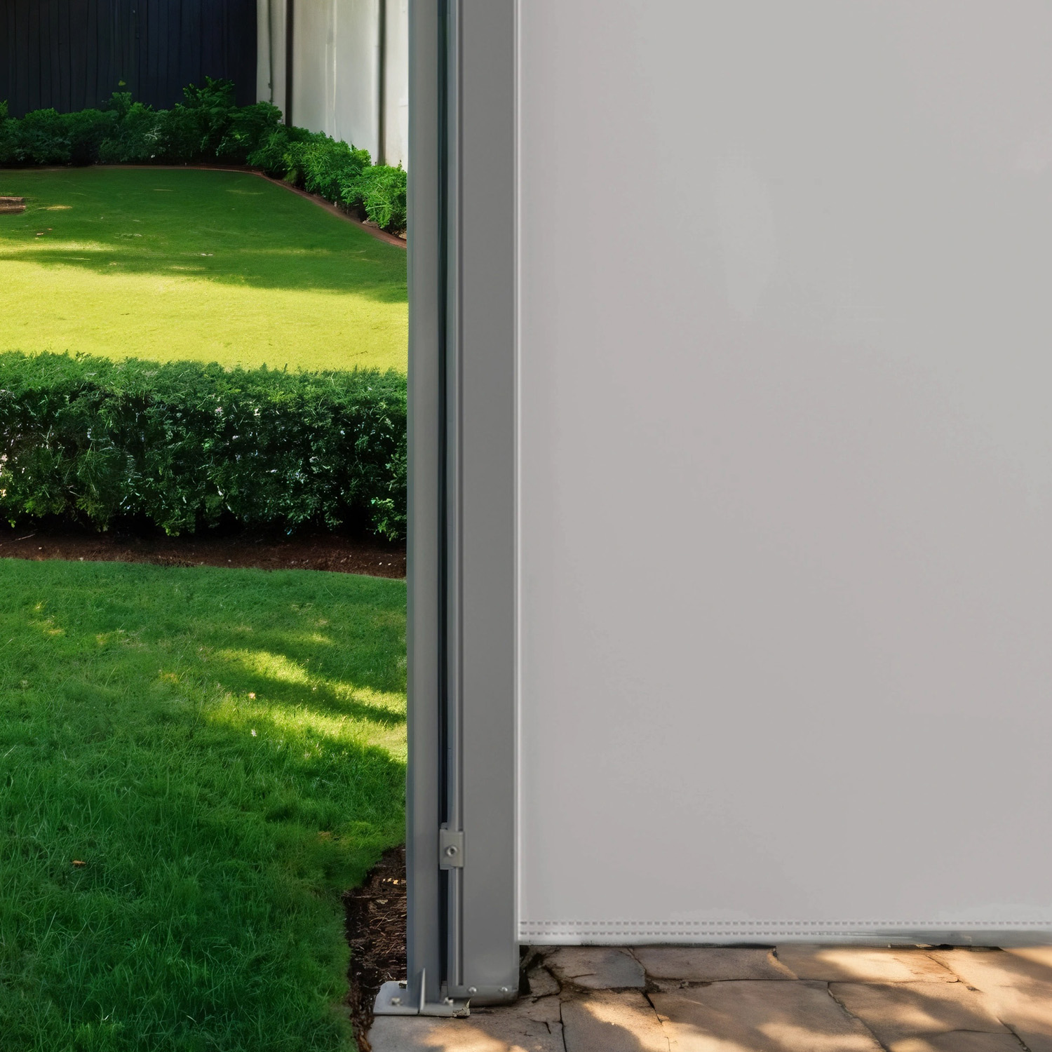 Kinnitus maapinnale külgmarkiiside postidele, metallplaat plastikkattega, väljatõmmatav kinnitus