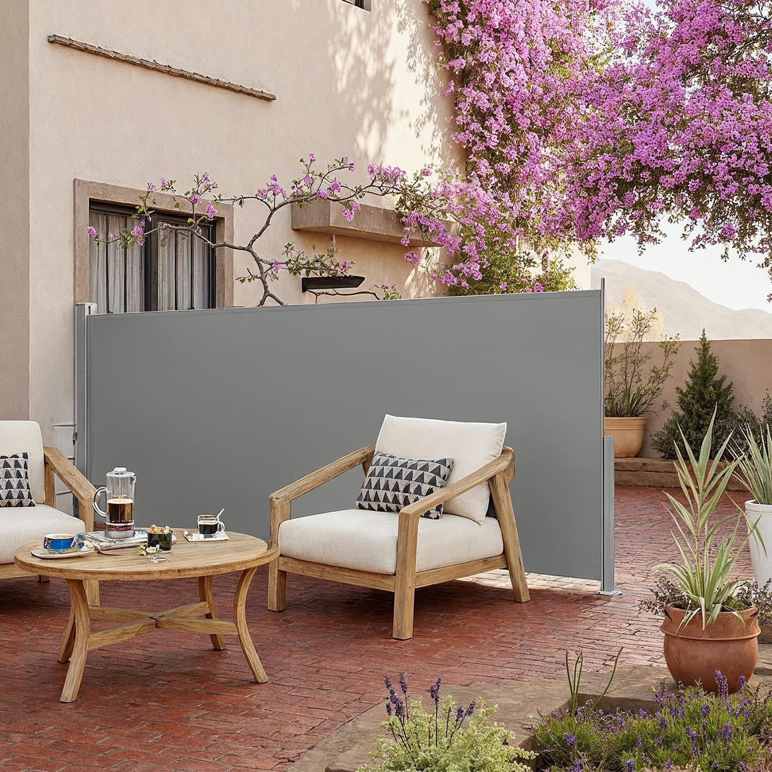 Terasest kastiga külgmarkiis, roostekindel, väljatõmmatav