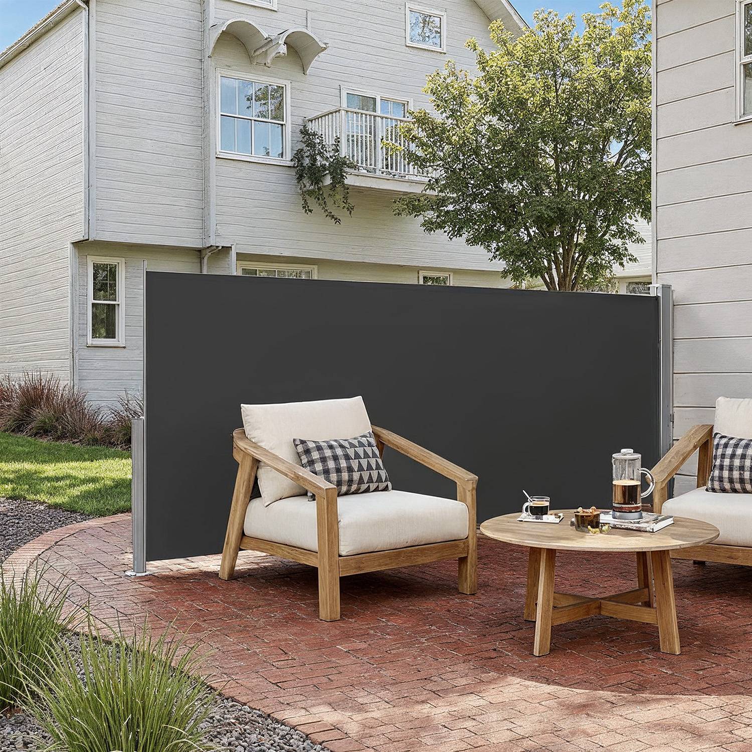 Terasest kastiga külgmarkiis, roostekindel, väljatõmmatav