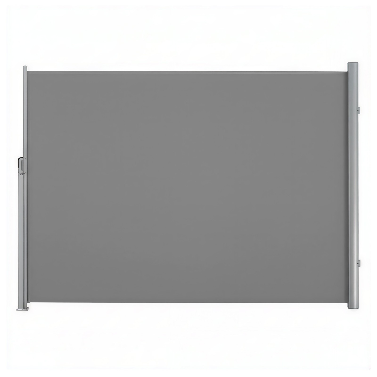 Külgmine varikatus alumiiniumisulamist kassetiga, pikendatav, läbipaistmatu