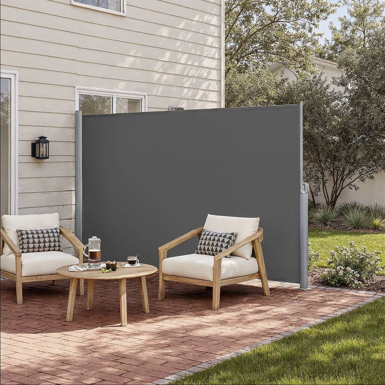 Alumiiniumisulamist kastiga külgmarkiis, väljatõmmatav, läbipaistmatu