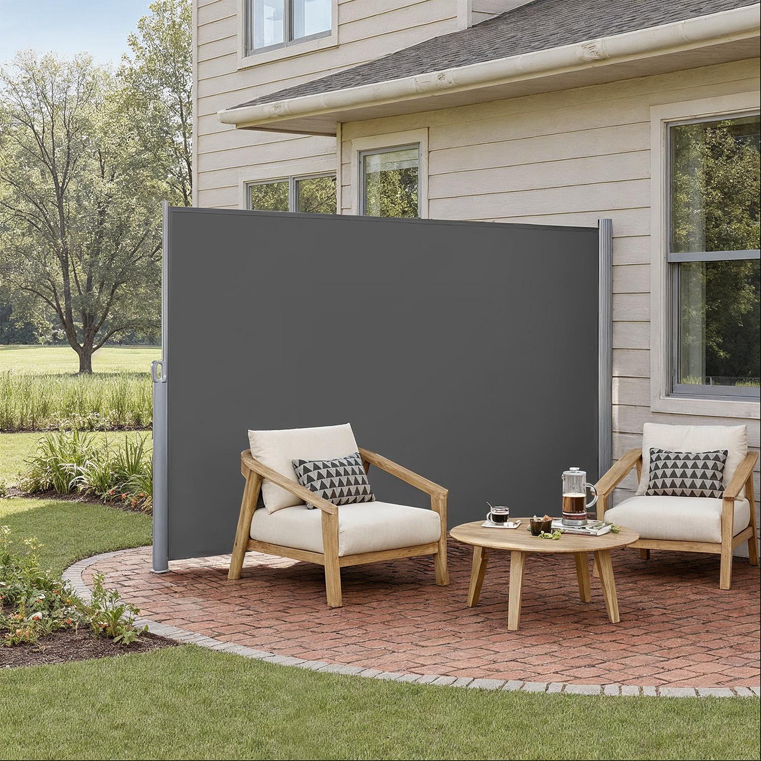 Terasest kastiga külgmarkiis, roostekindel, väljatõmmatav