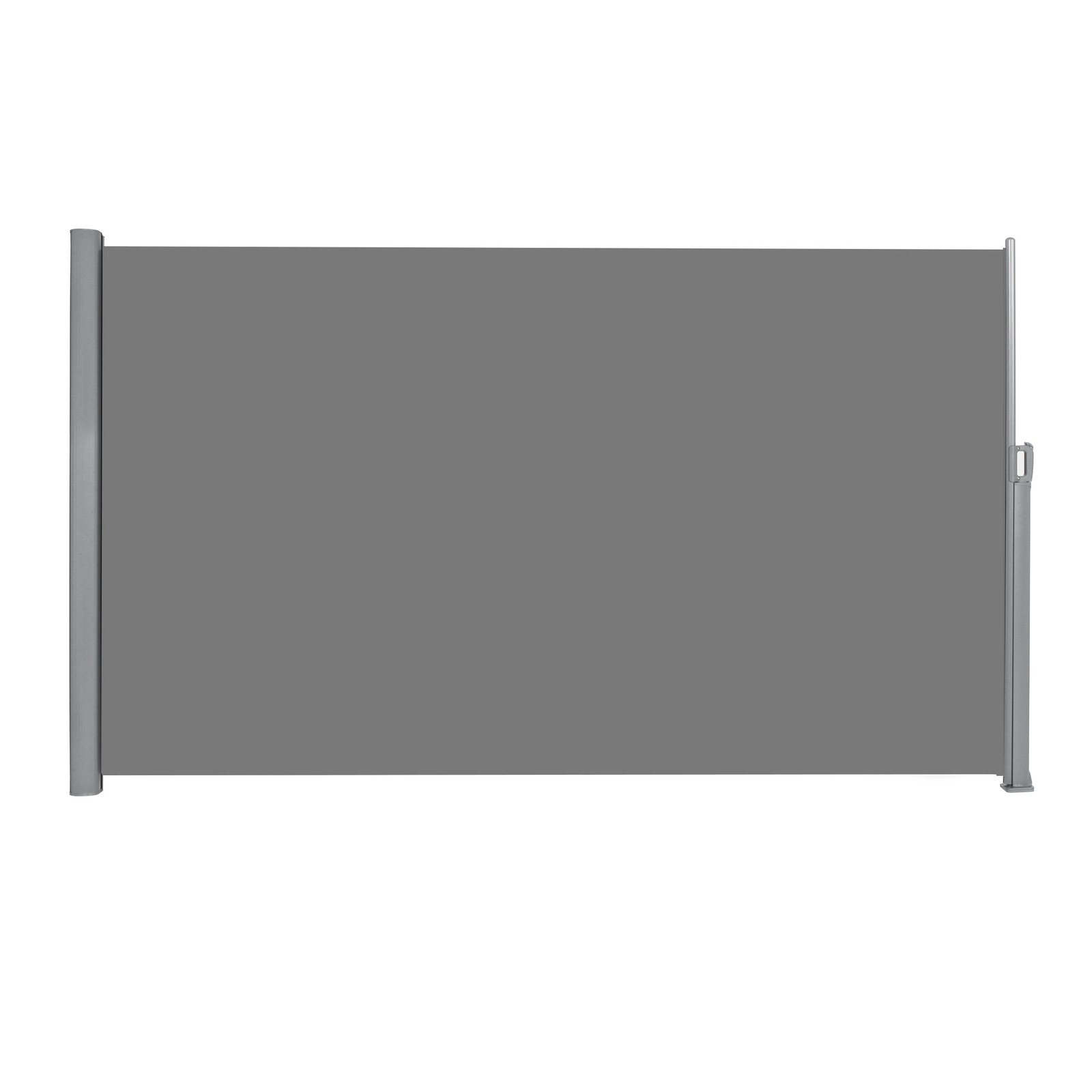 Külgmine varikatus alumiiniumisulamist kassetiga, pikendatav, läbipaistmatu