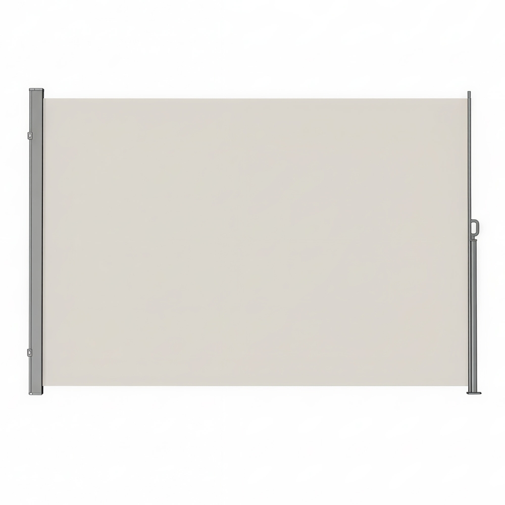 Külgmine varikatus terasest korpusega, roostekindel, pikendatav