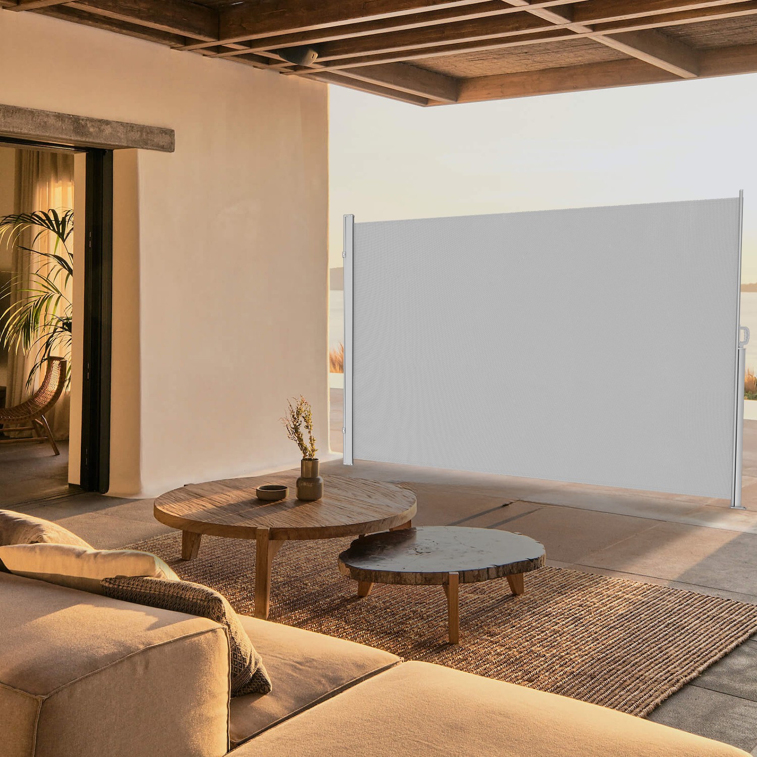 Terasest kastiga külgmarkiis, roostekindel, väljatõmmatav