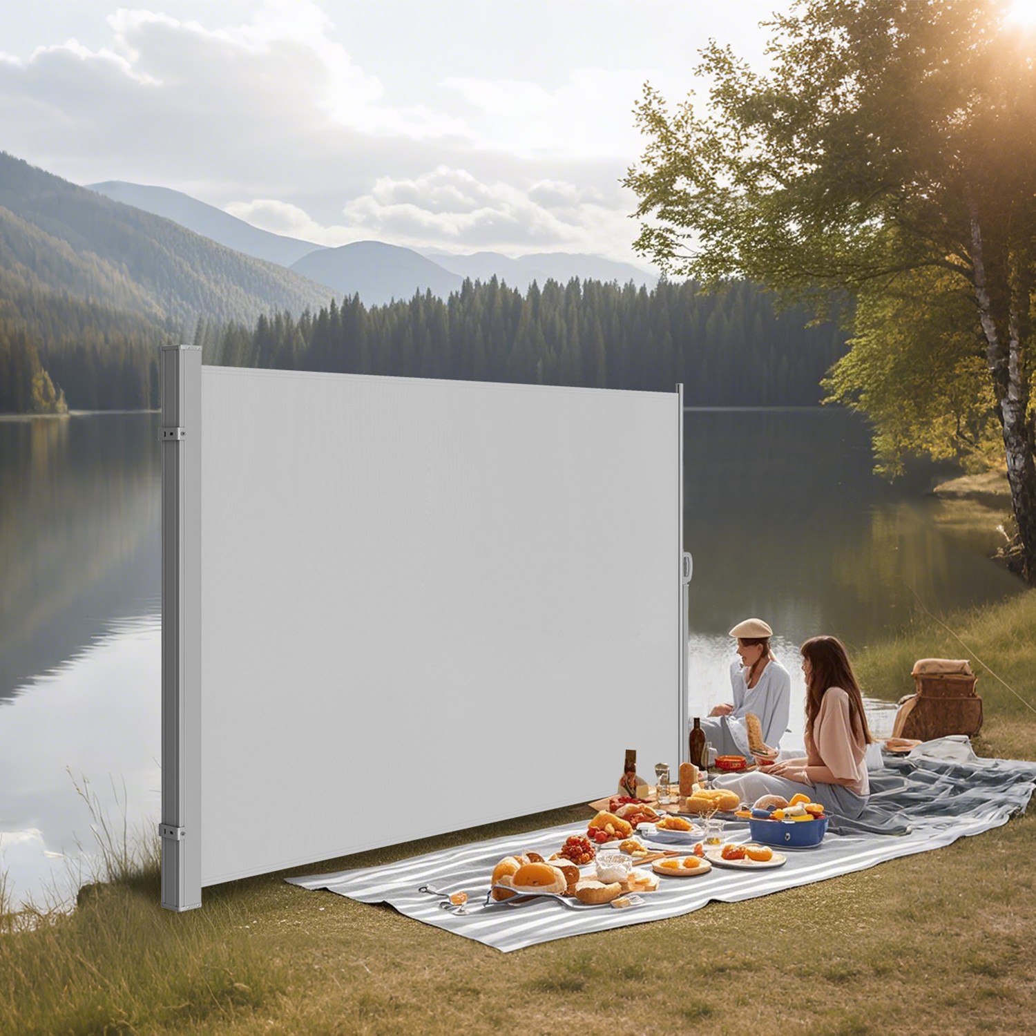 Terasest kastiga külgmarkiis, roostekindel, väljatõmmatav