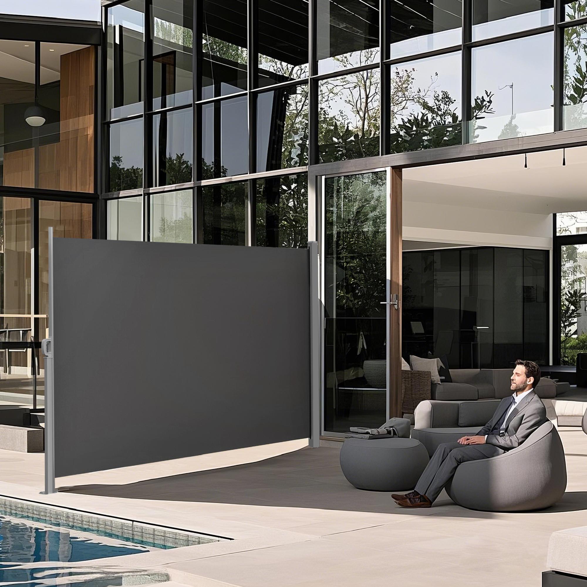 Terasest kastiga külgmarkiis, roostekindel, väljatõmmatav