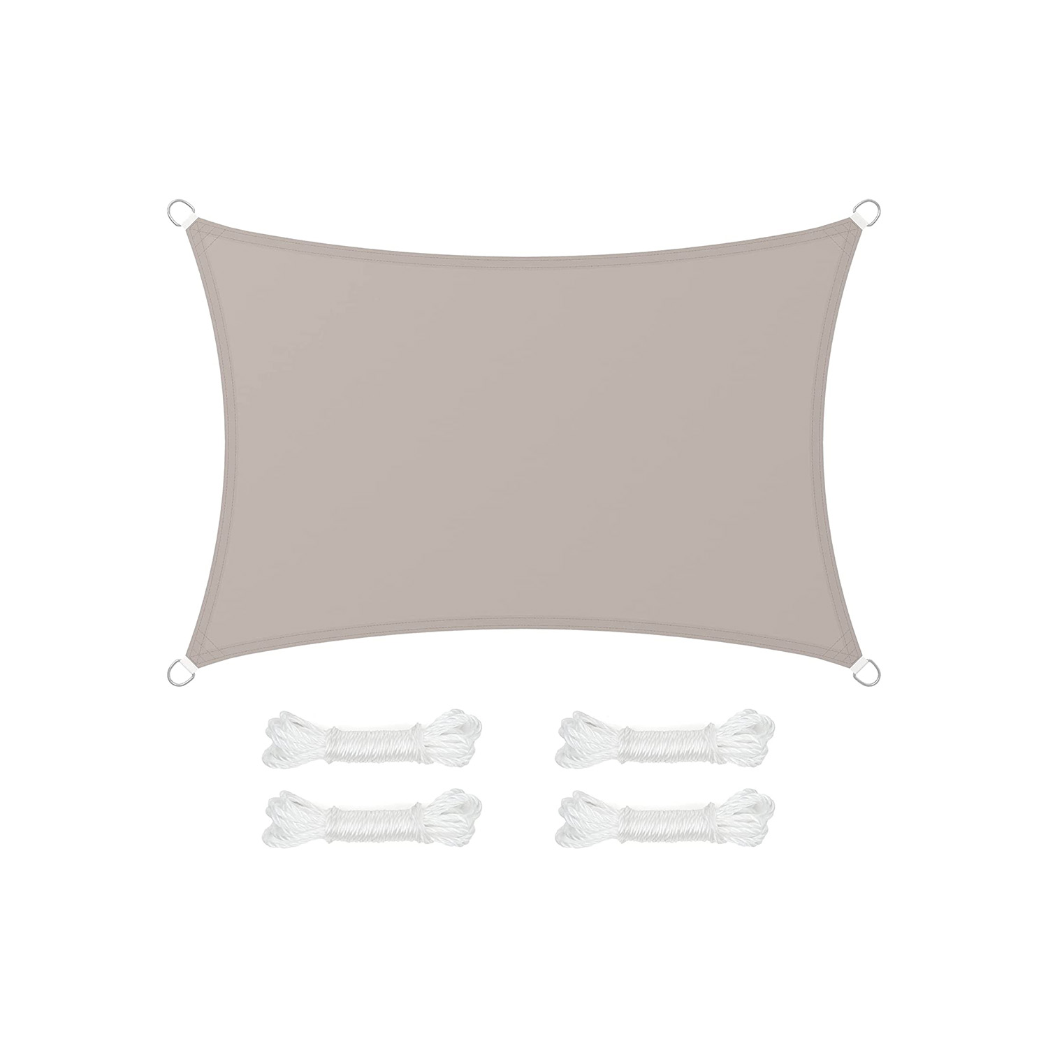 Päikesepuri 2 x 3 m ristkülikukujuline taupe