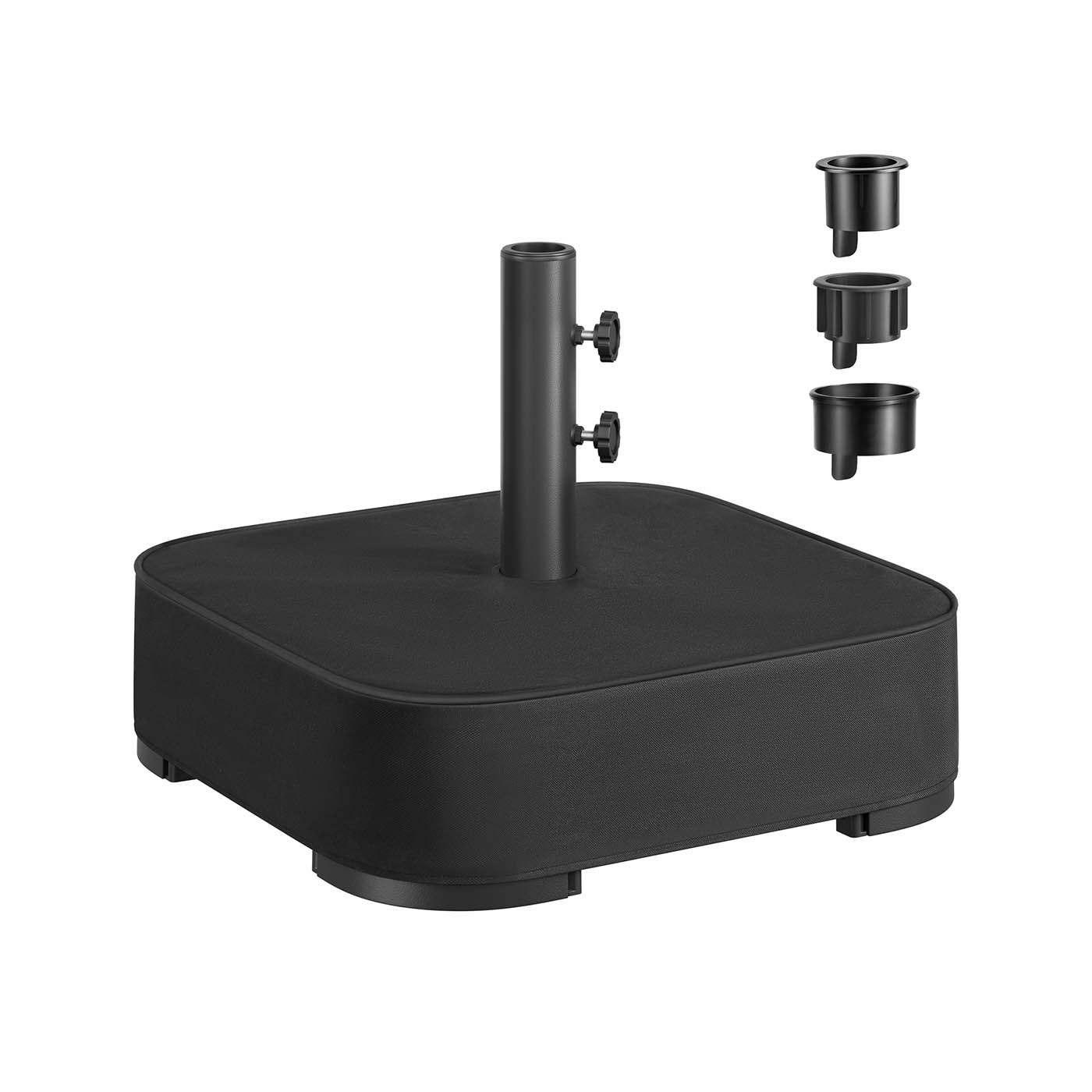 Ruut päikesevarju alus 1,5-3 m päikesevarjule must