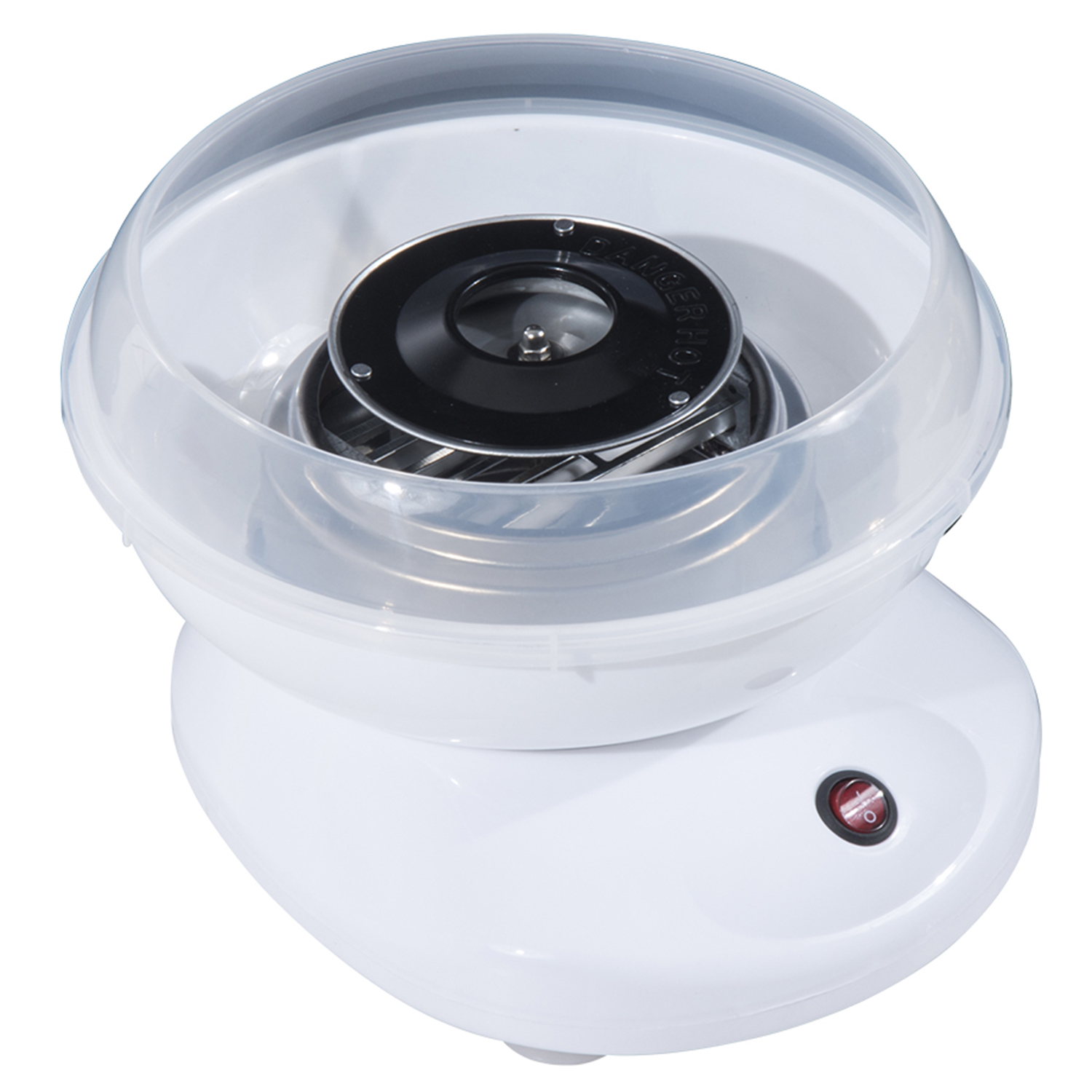 Koduseks kasutamiseks mõeldud suhkruvatimasin, pulkade ja mõõtelusikaga, 18 cm kõrge, 550 W, lastepidudeks, sünnipäevadeks ja muudeks üritusteks, valge