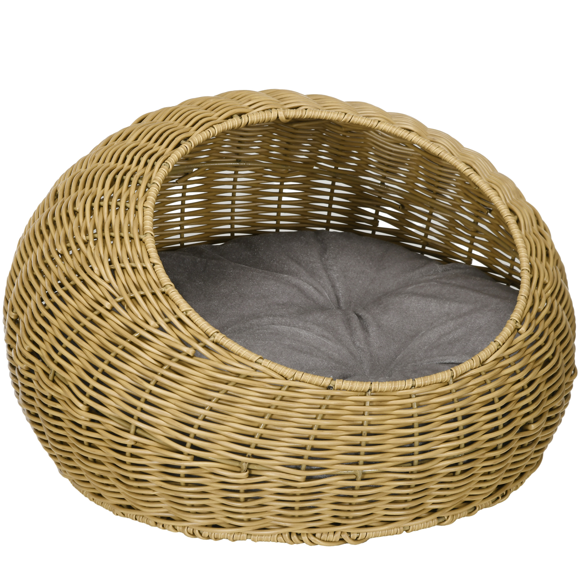 Kassipesa, polsterdatud, kandevõime kuni 4 kg (Ø50 x 31 cm), pruun