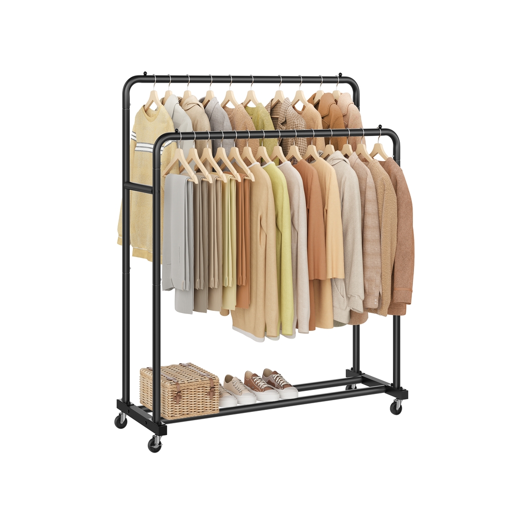 Riidepuuraua ratastega paindlikuks hoiustamiseks, tindimust