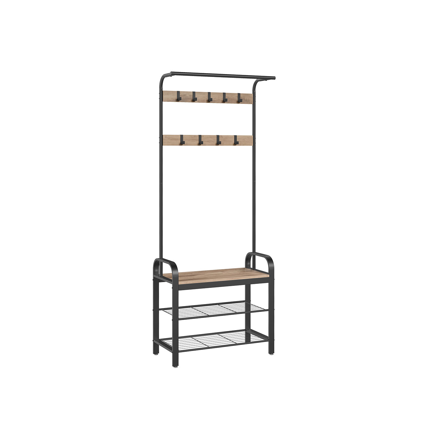 Riidenagi 9 eemaldatava konksuga 33,7 x 72 x 183 cm