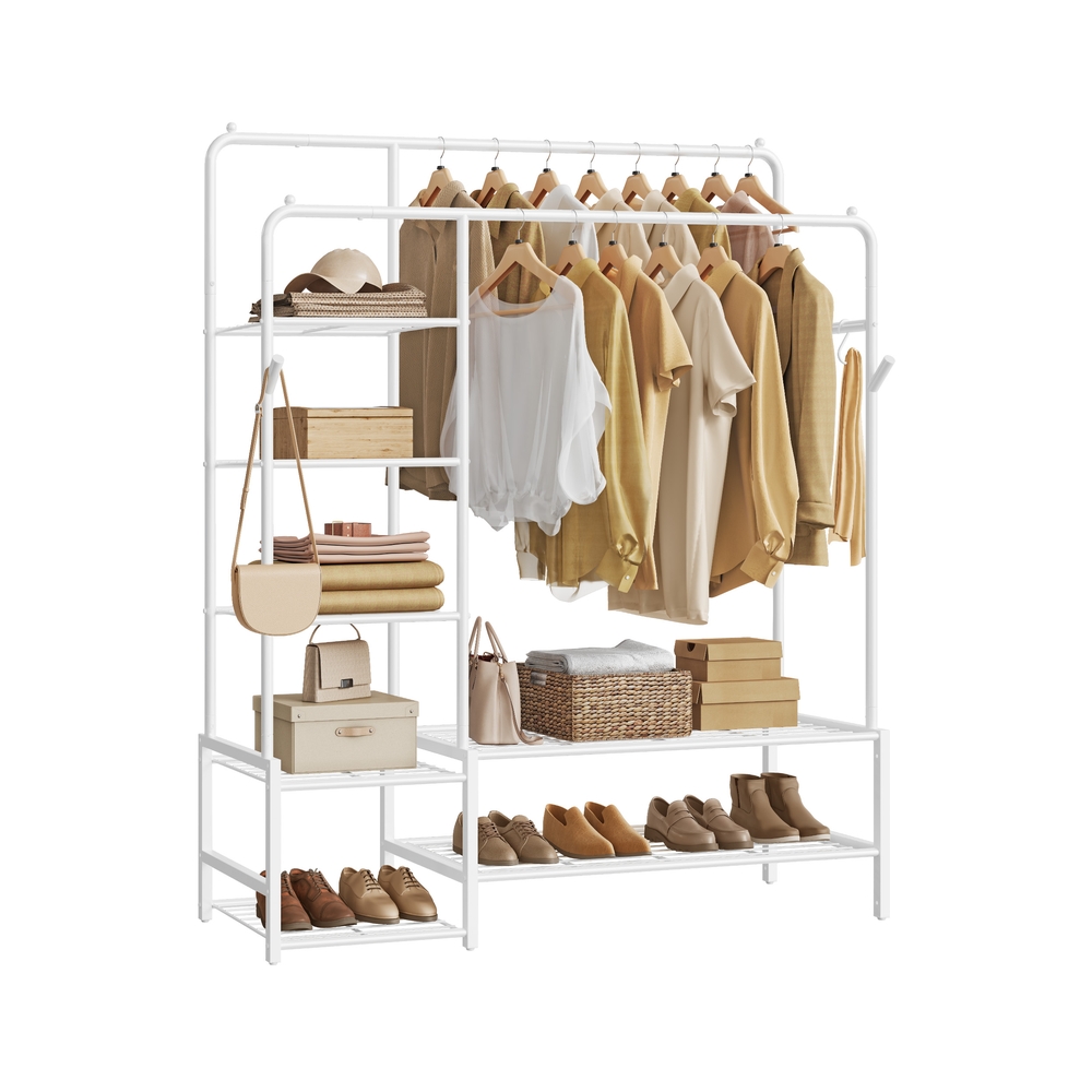 Riidepuuraam 7 riiuliga magamistuppa, valge