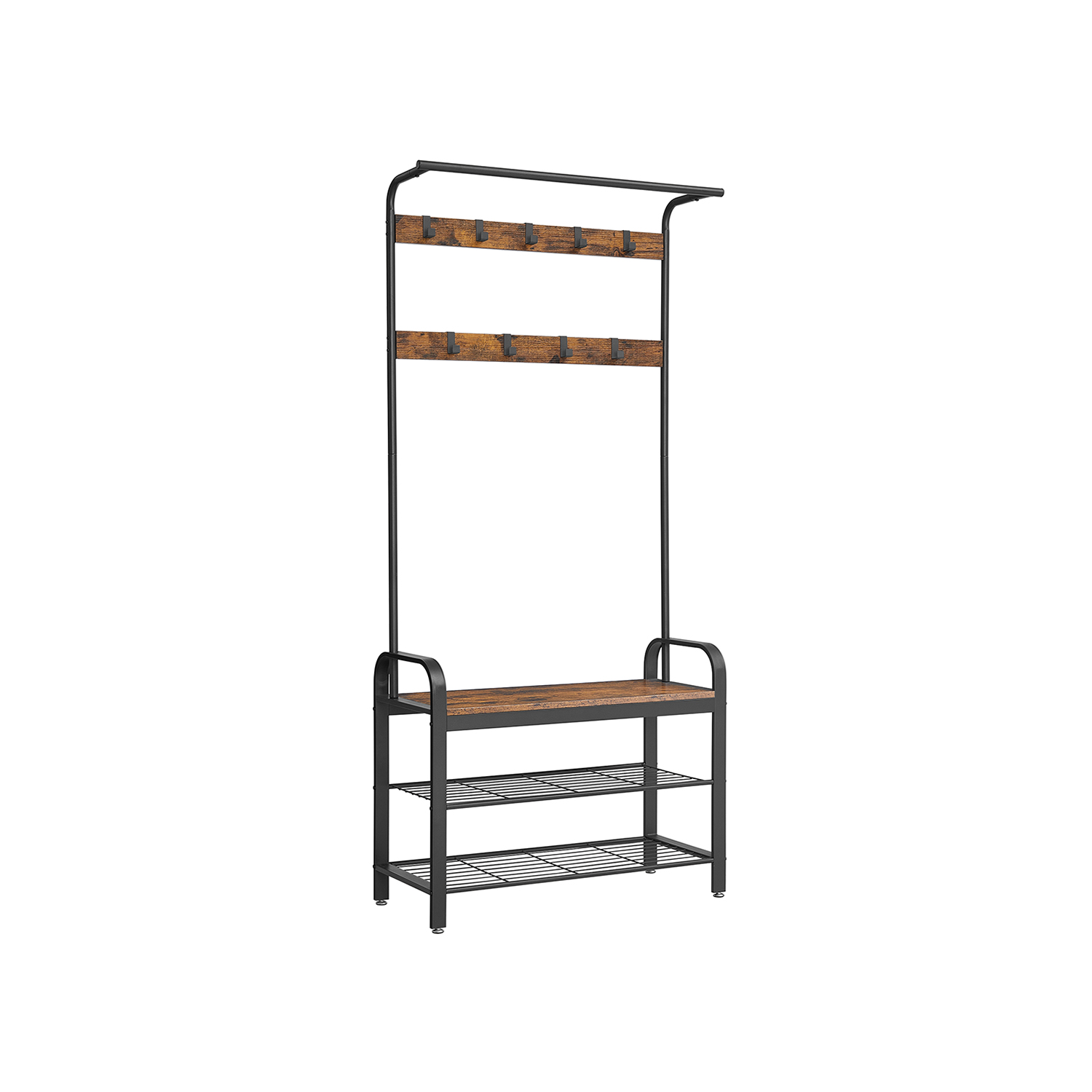 Riidenagi pingiga vintage pruun/must