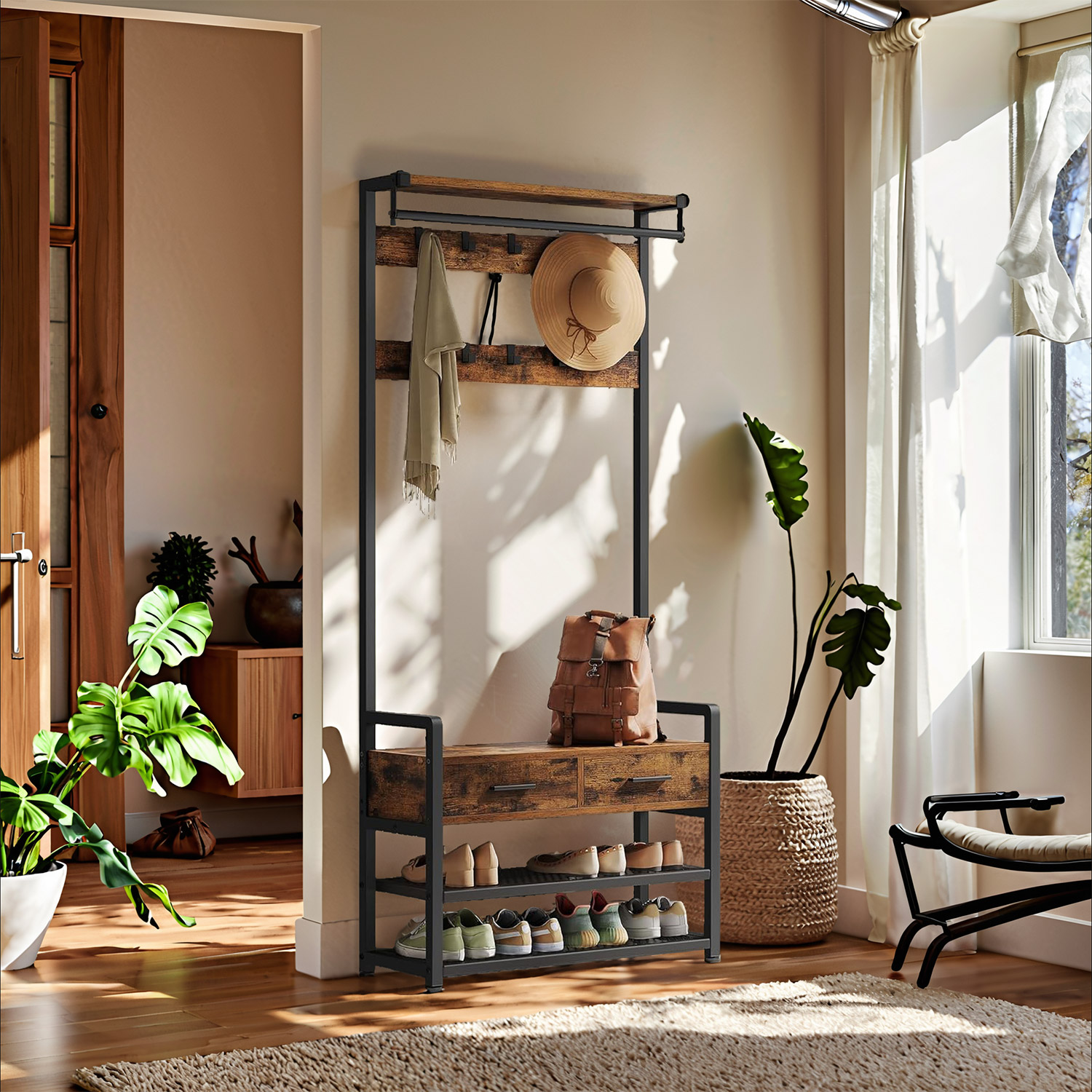 Jalanõuderiiul kingapingi ja 10 konksuga