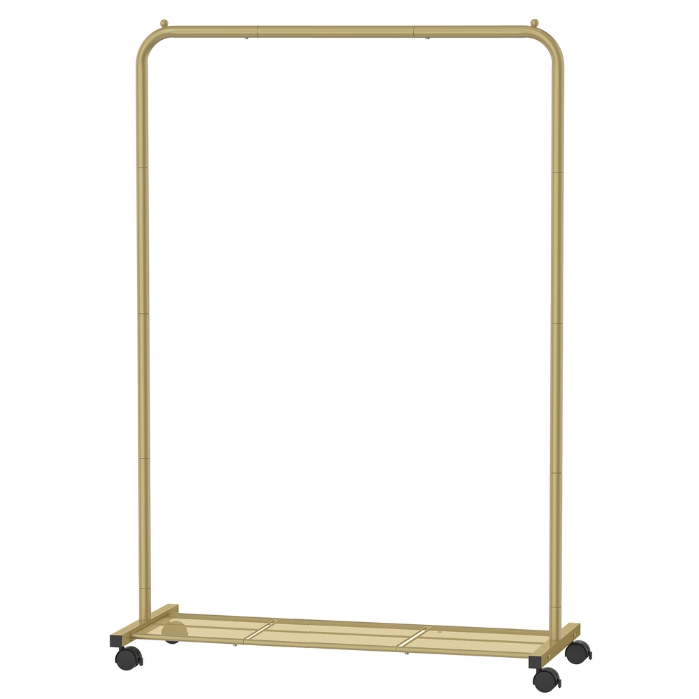 Riidepuutoru ratastel, riidekapp riiuliga, 2 ratast piduritega