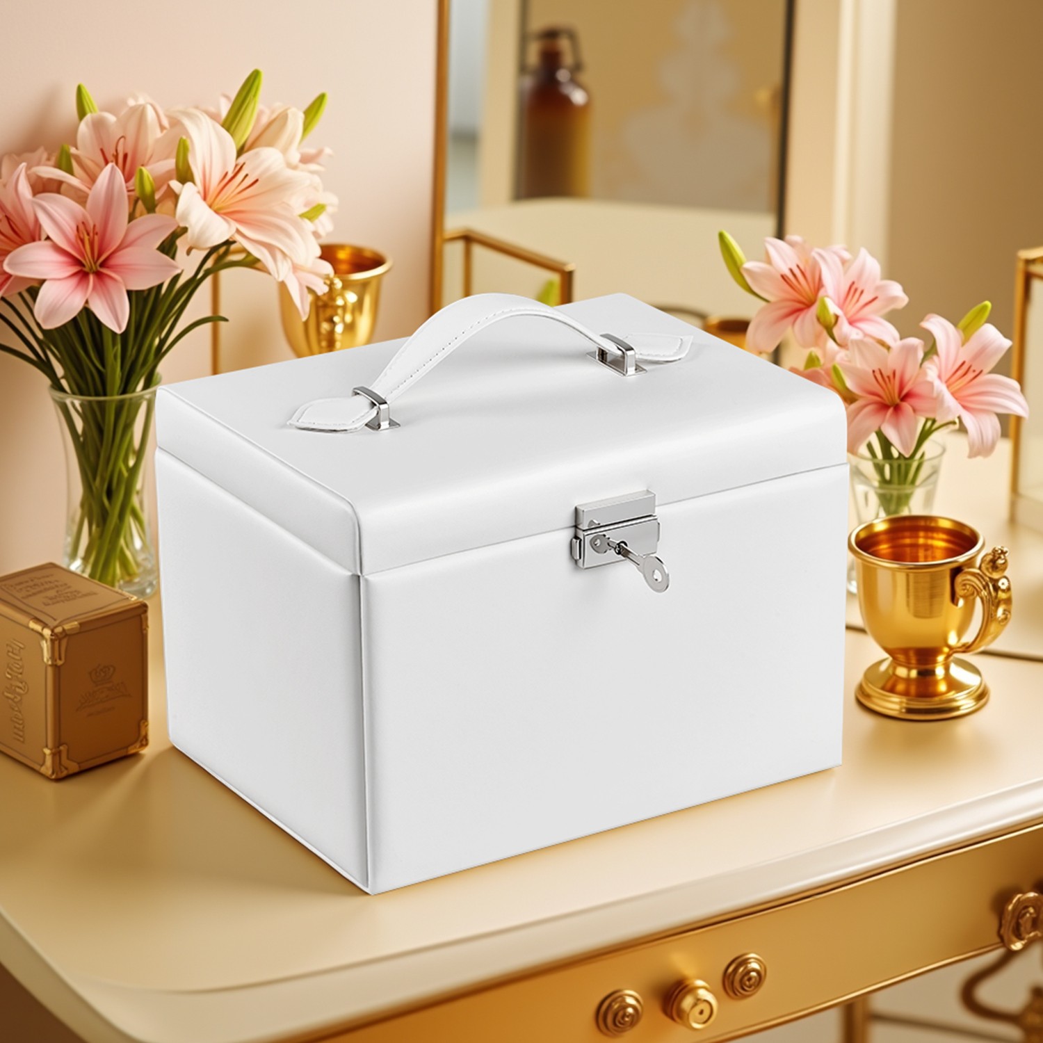 4-korruseline ehtekarp, ehtekarp, peegli ja sahtlitega