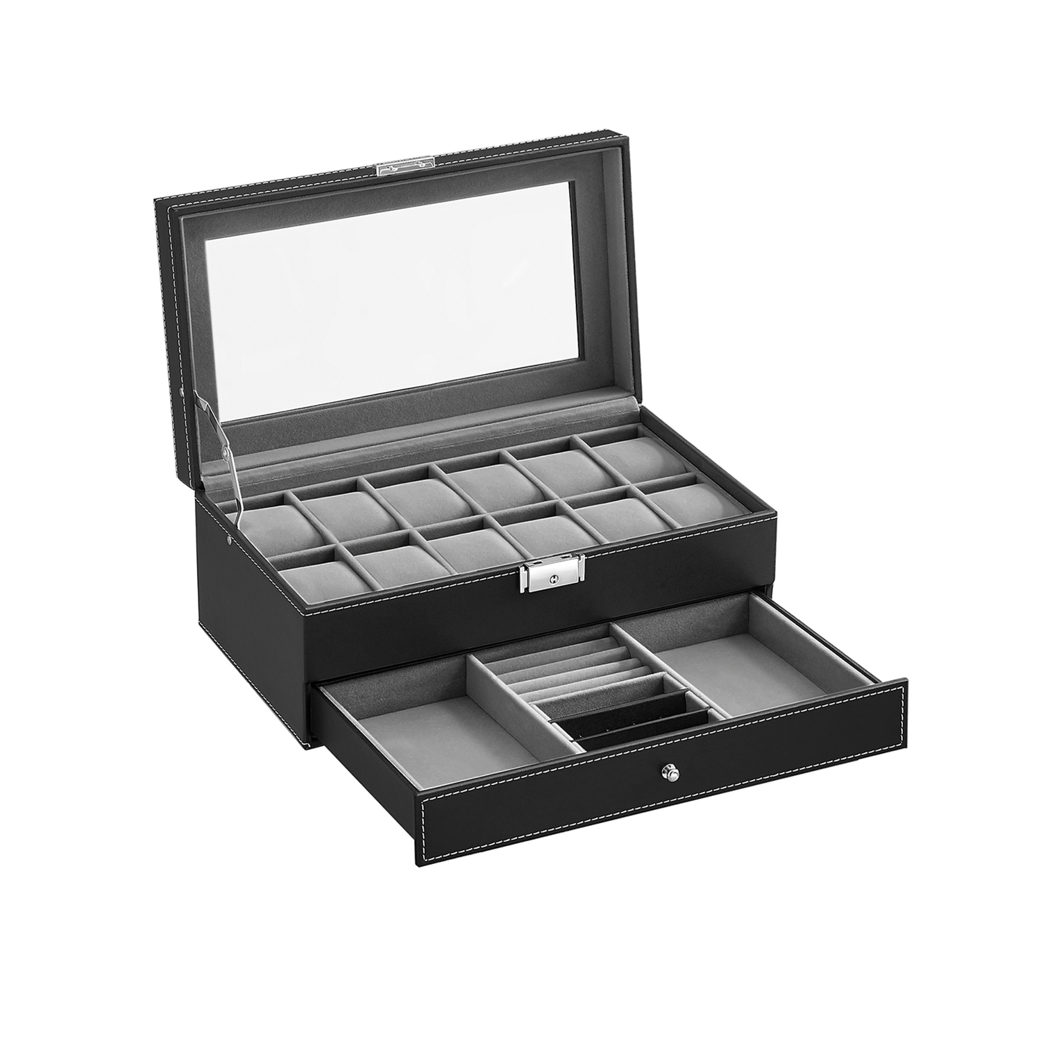 Kellakarp kahe tasemega must