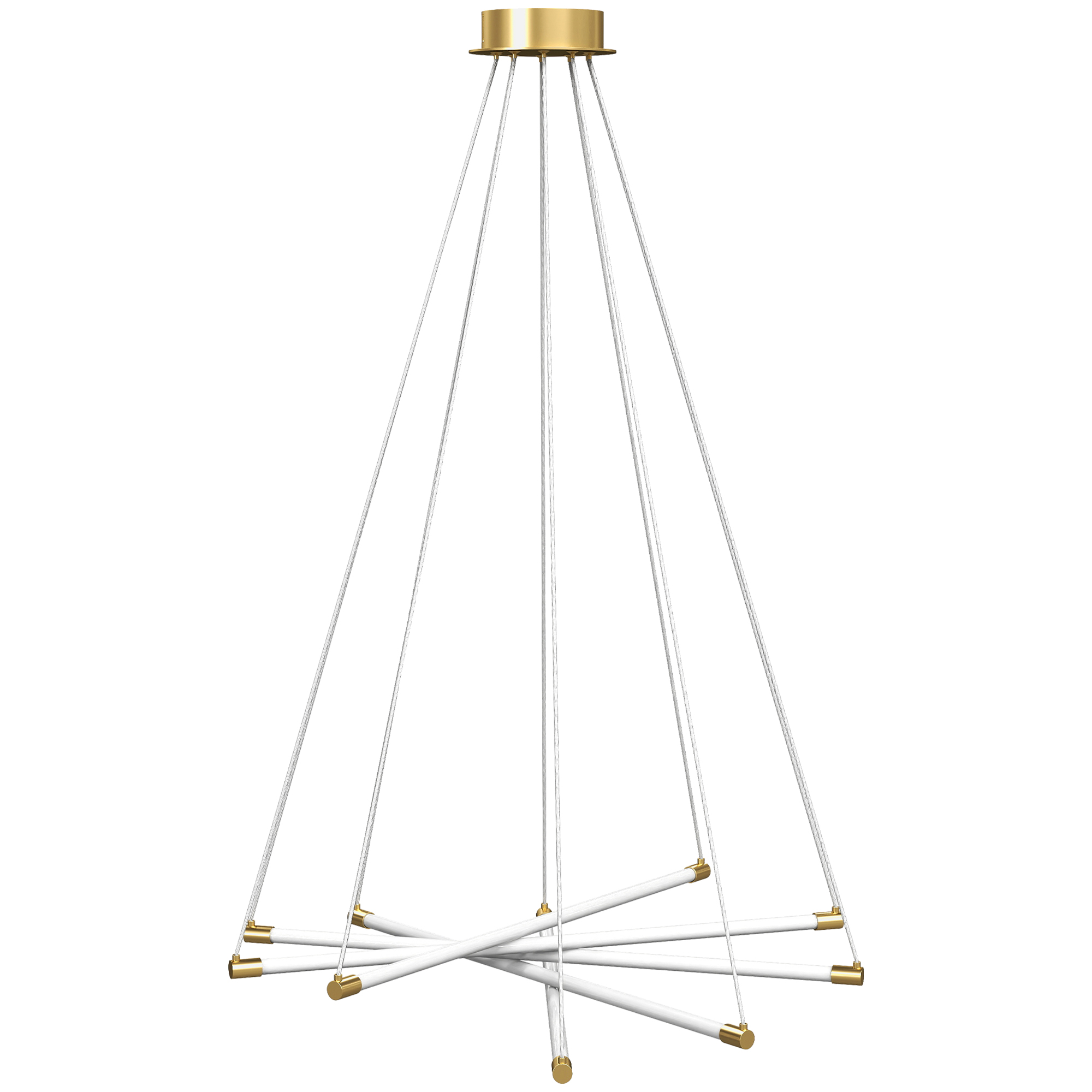 LED-laevalgusti, 50W, 5 reguleeritavat valgustoru, reguleeritav, laevalgusti elutuppa, söögituppa, kööki, kuldne+valge