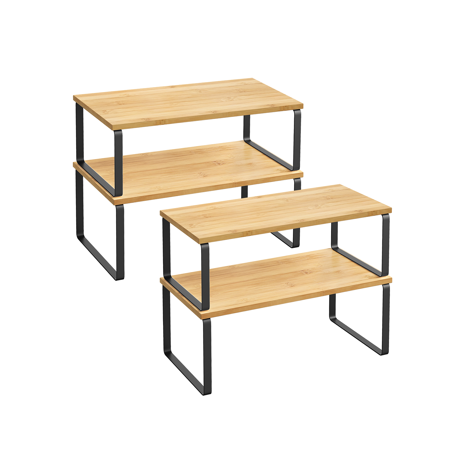 Vürtsiriiuli komplekt 4 virnastatavast mustast ja naturaalsest beežist tindist