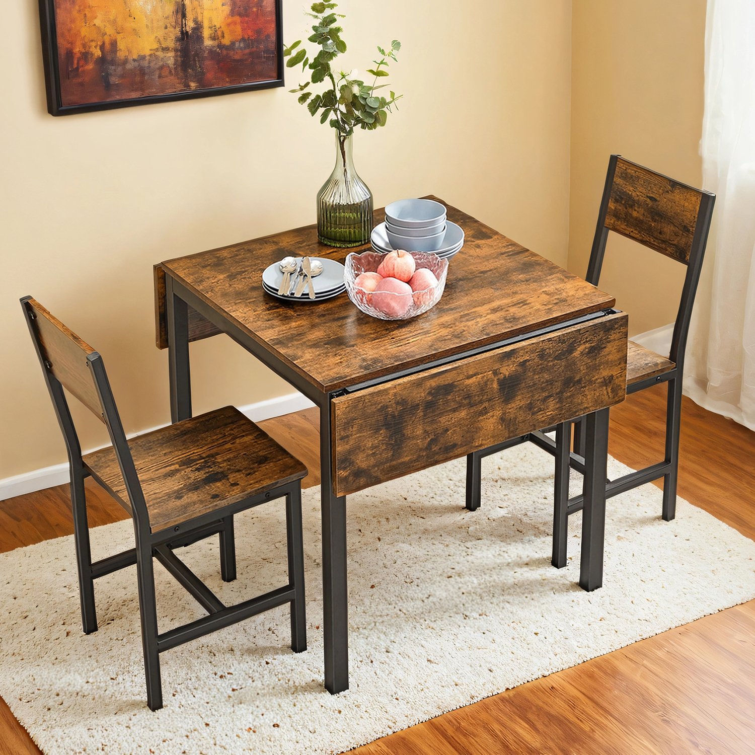 Söögilaud, kokkupandav köögilaud 2-4 inimesele, väikestesse ruumidesse