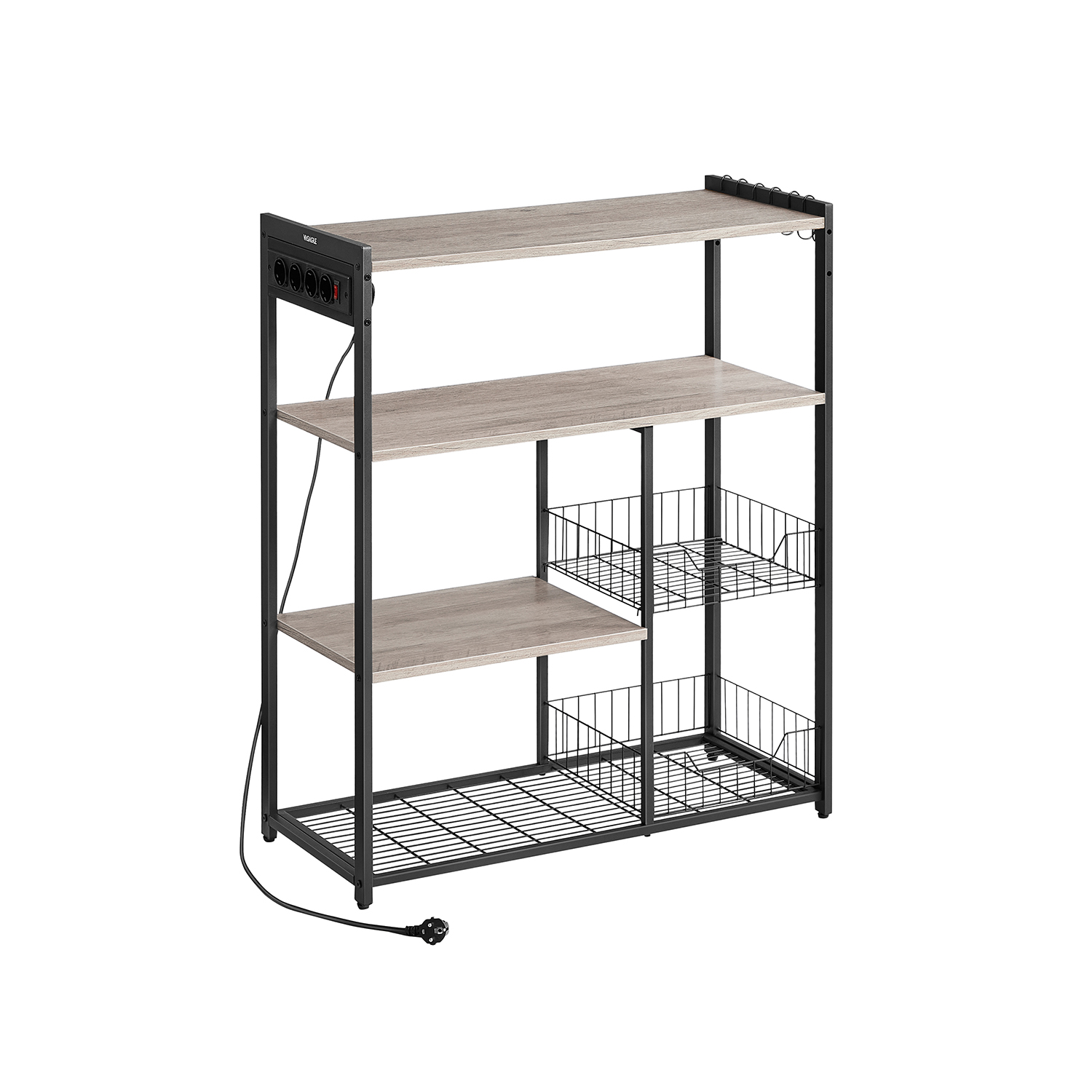 Köögiriiul pistikupesadega, 35 x 80 x 93,5 cm, greige