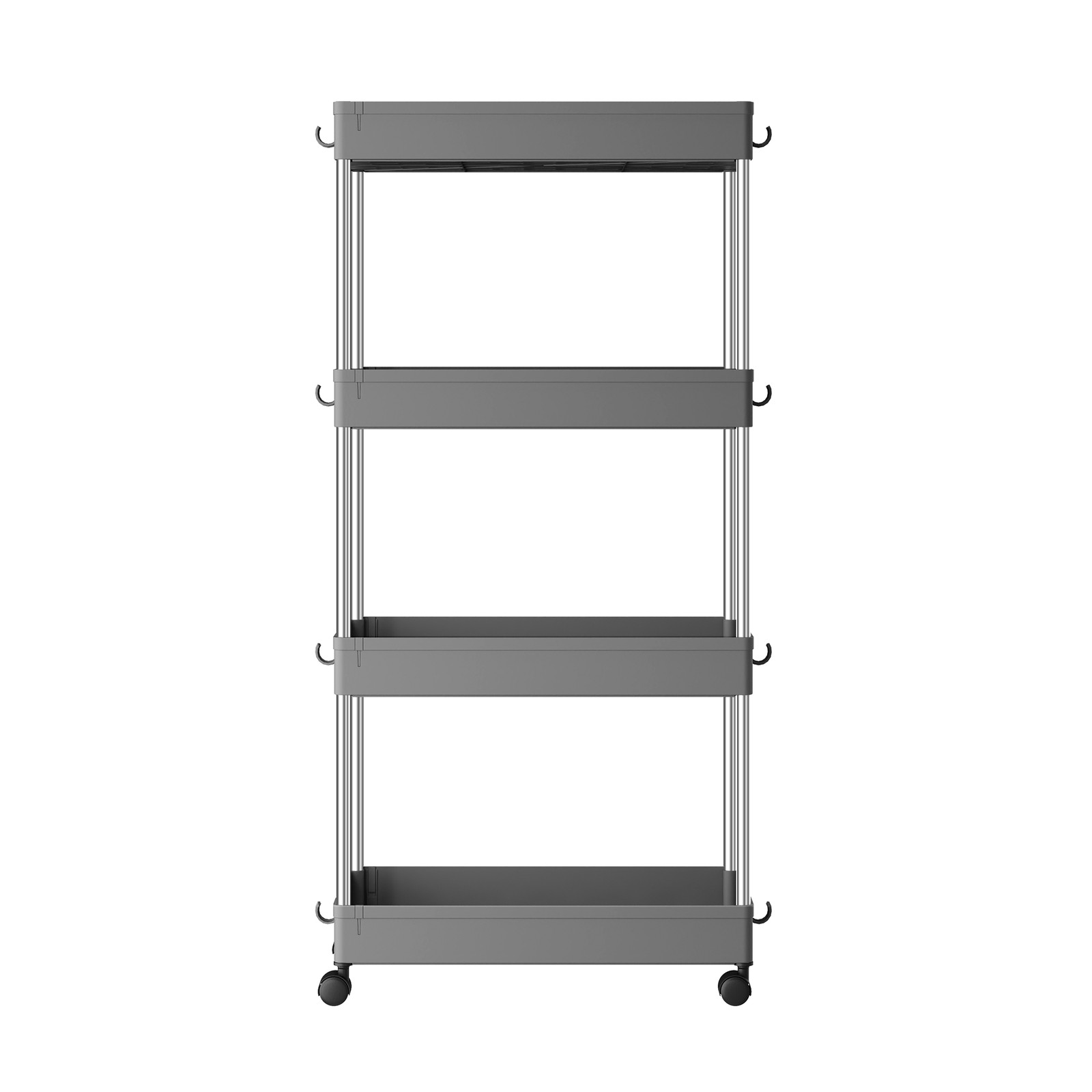 Käru, köögikäru 4 tasapinnaga, köögiriiul