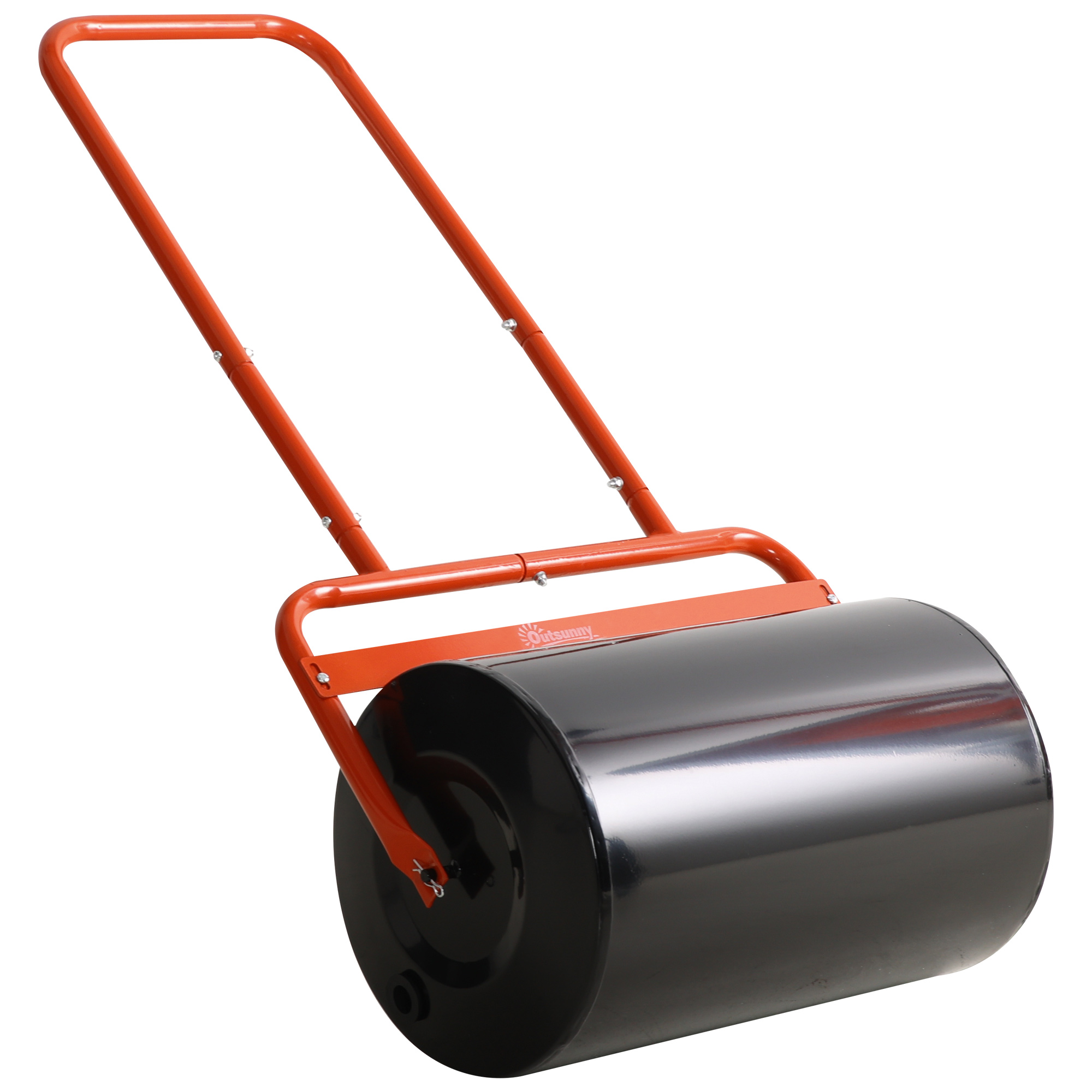 Käepärane mururull, praktiline mururull, rohurull, aiarull, painduv, terasest, 58P x 32,5L x 113K cm, punane