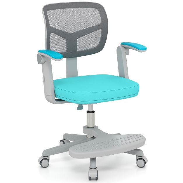 Kõrgus-reguleeritav ergonoomiline laste õppetool ja koolitool poistele ning tüdrukutele vanuses 3–10 aastat (41-52 cm) , roheline