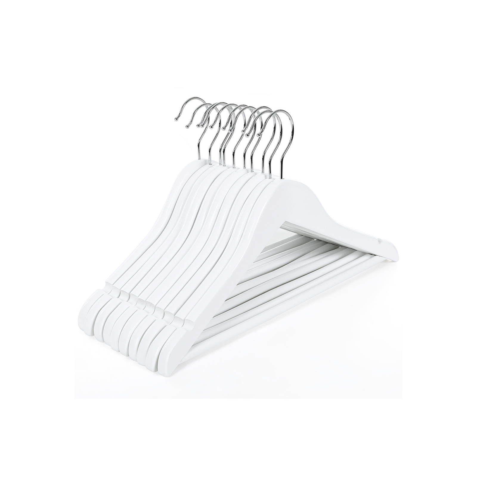 Laste riidepuud vahtrapuust 20 tk valge