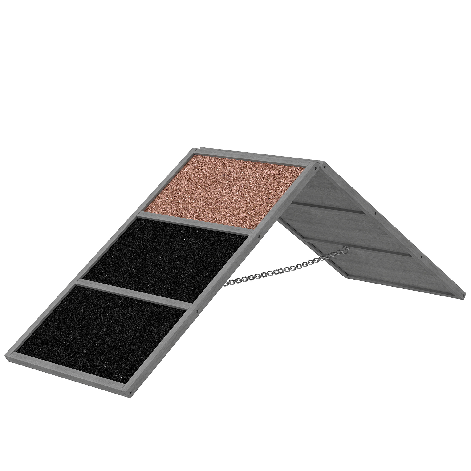 Koerte spordiramp, koerte spordivarustus, A-raam, libisemiskindel pind, 173 x 59 x 66 cm, hall