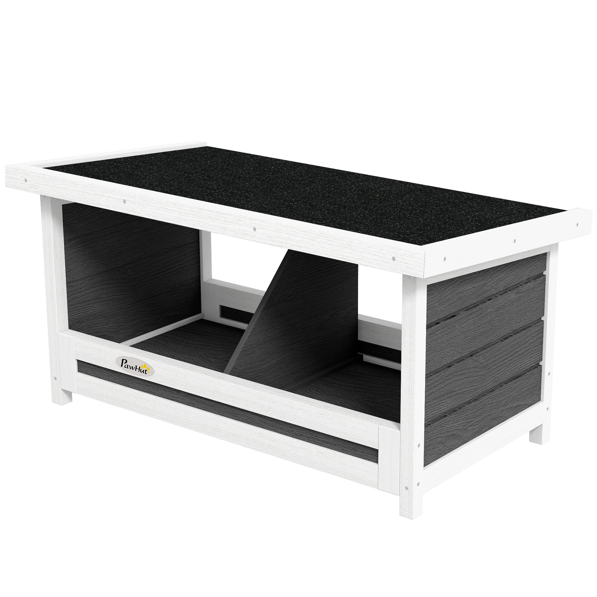 Kanade pesakast, ilmastikukindel, asfaltkatus, 66 x 37 x 34 cm, naturaalne + must