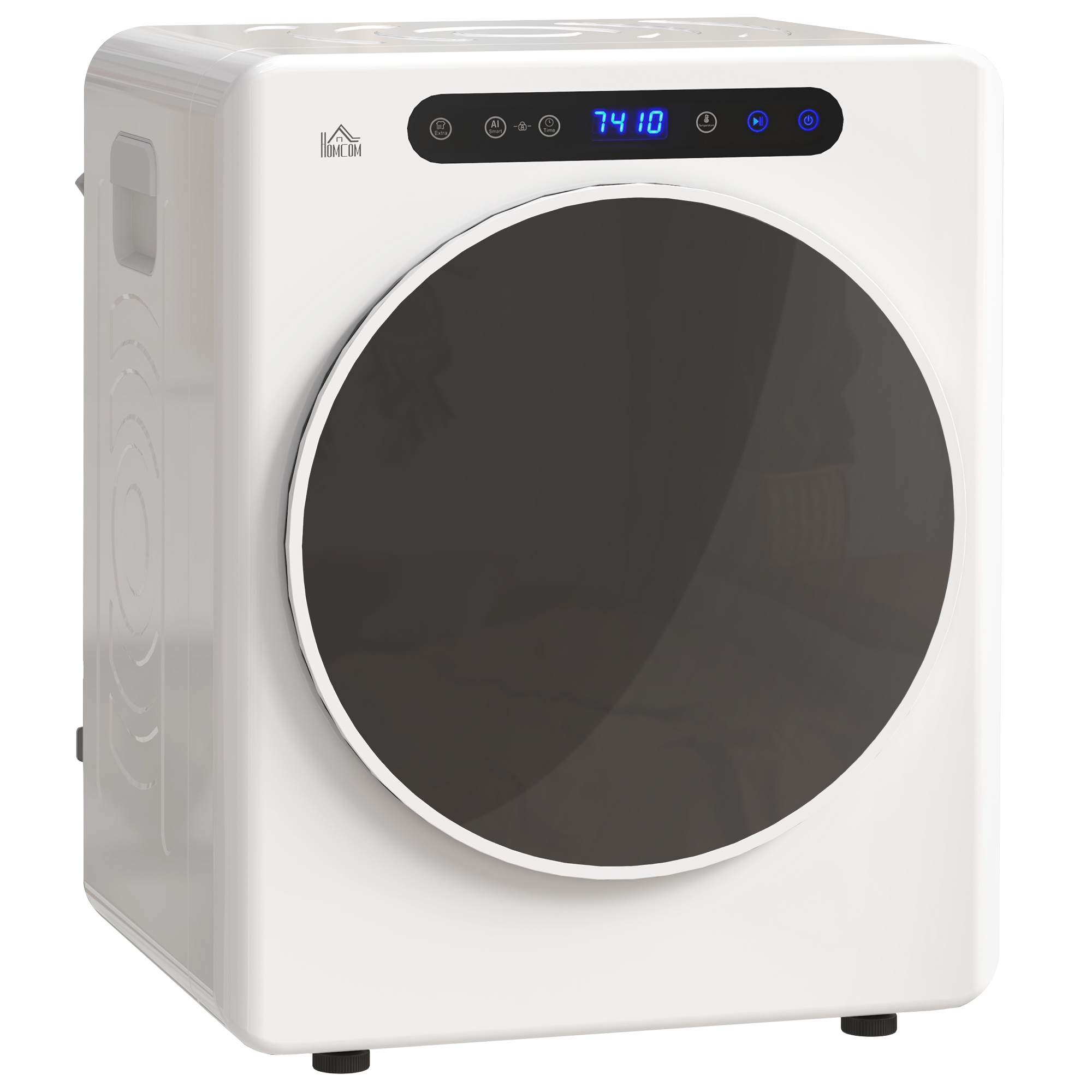 Pesukuivati, 6 programmi, 40–60 ℃, 3 kg mahutavus, kompaktne, puutetundlik juhtimine, valge