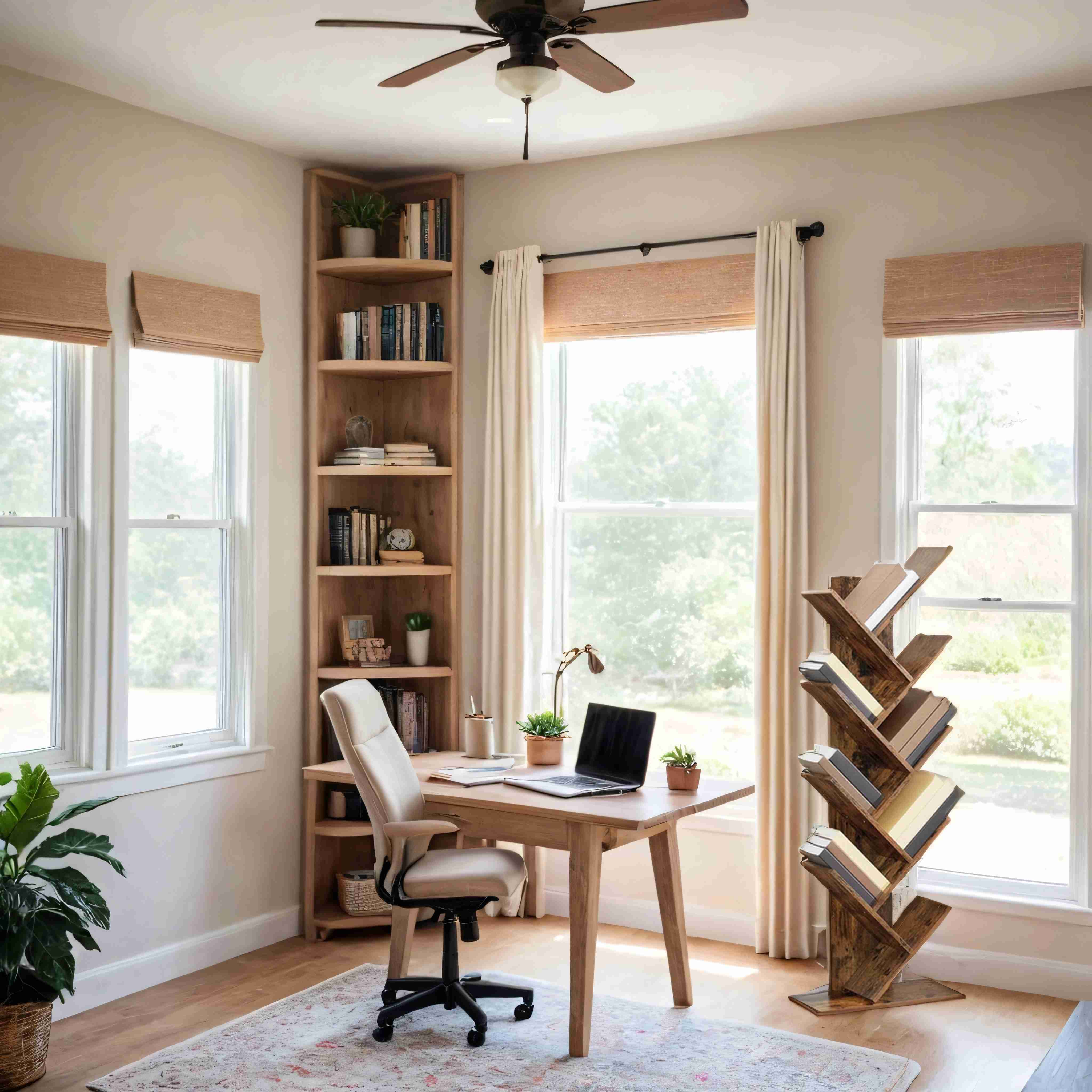 Raamaturiiul 9 taset, puukujuline riiul, nurgariiul ruumisäästlik