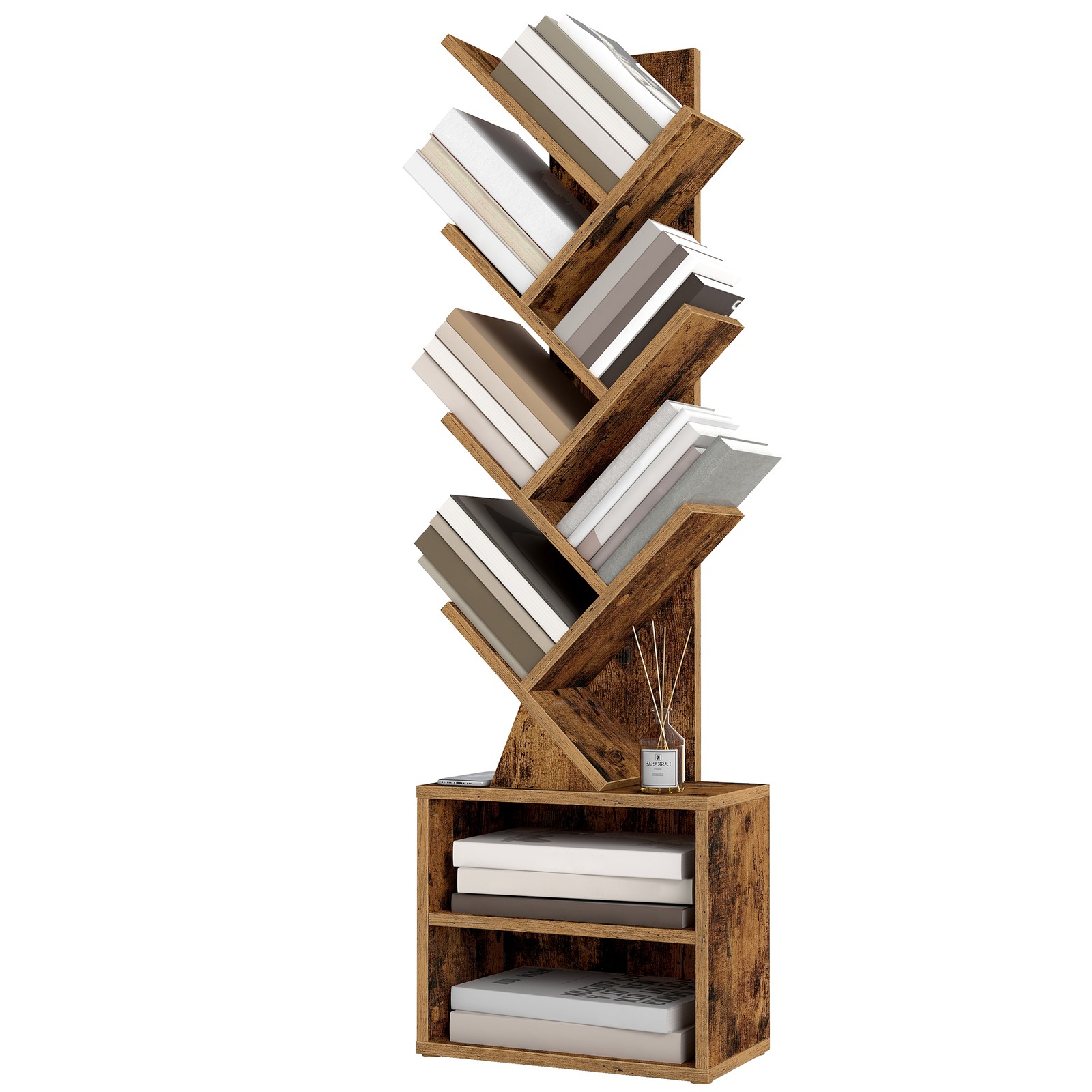 Puukujuline eraldiseisev riiul, raamaturiiul, 20