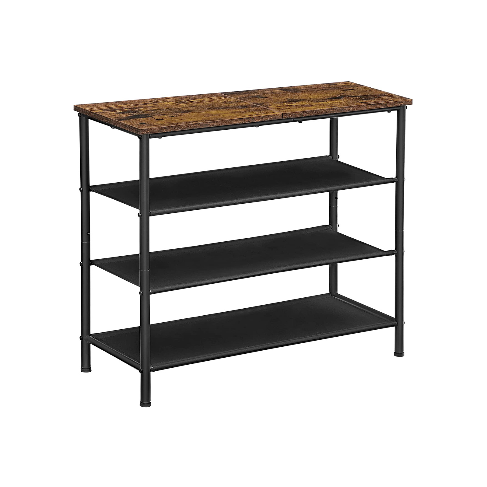 Polüesterkangast 3 riiuliga jalanõuderiiul