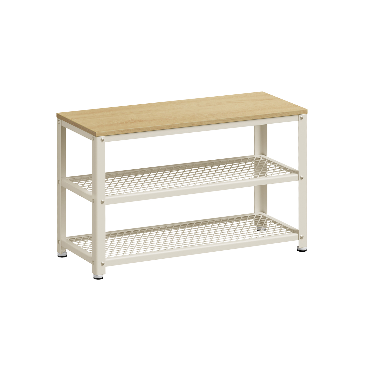 Kingapink 2 võreriiuliga tammebeež-klassikaline valge