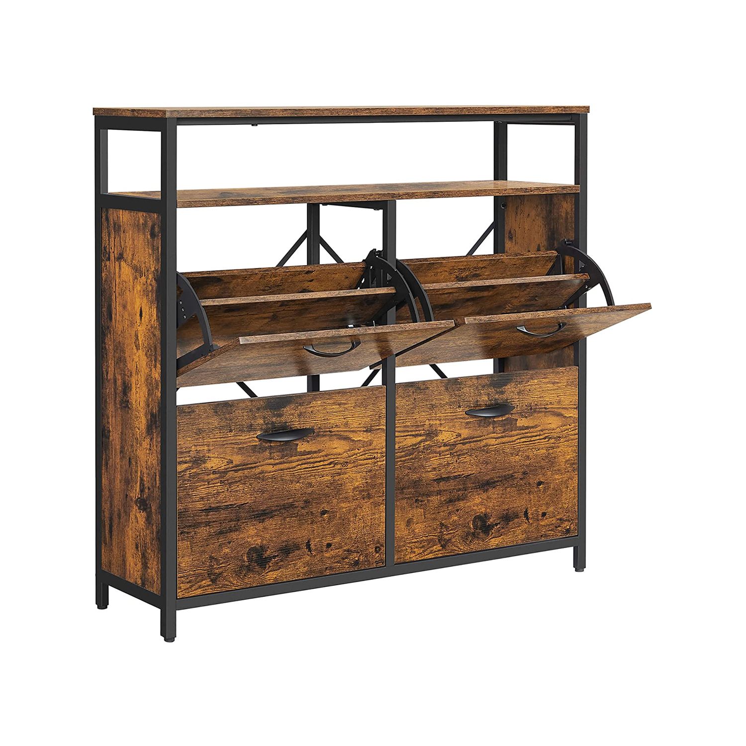 Kingakapp 4 klappsahtliga, mahutab 12-20 paari jalatseid, 98,3 x 30 x 95 cm