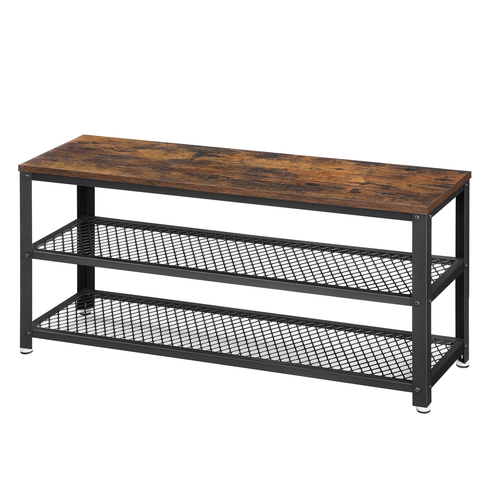 Metallraamiga pink, kahe riiuliga kingariiul, esikusse ja elutuppa